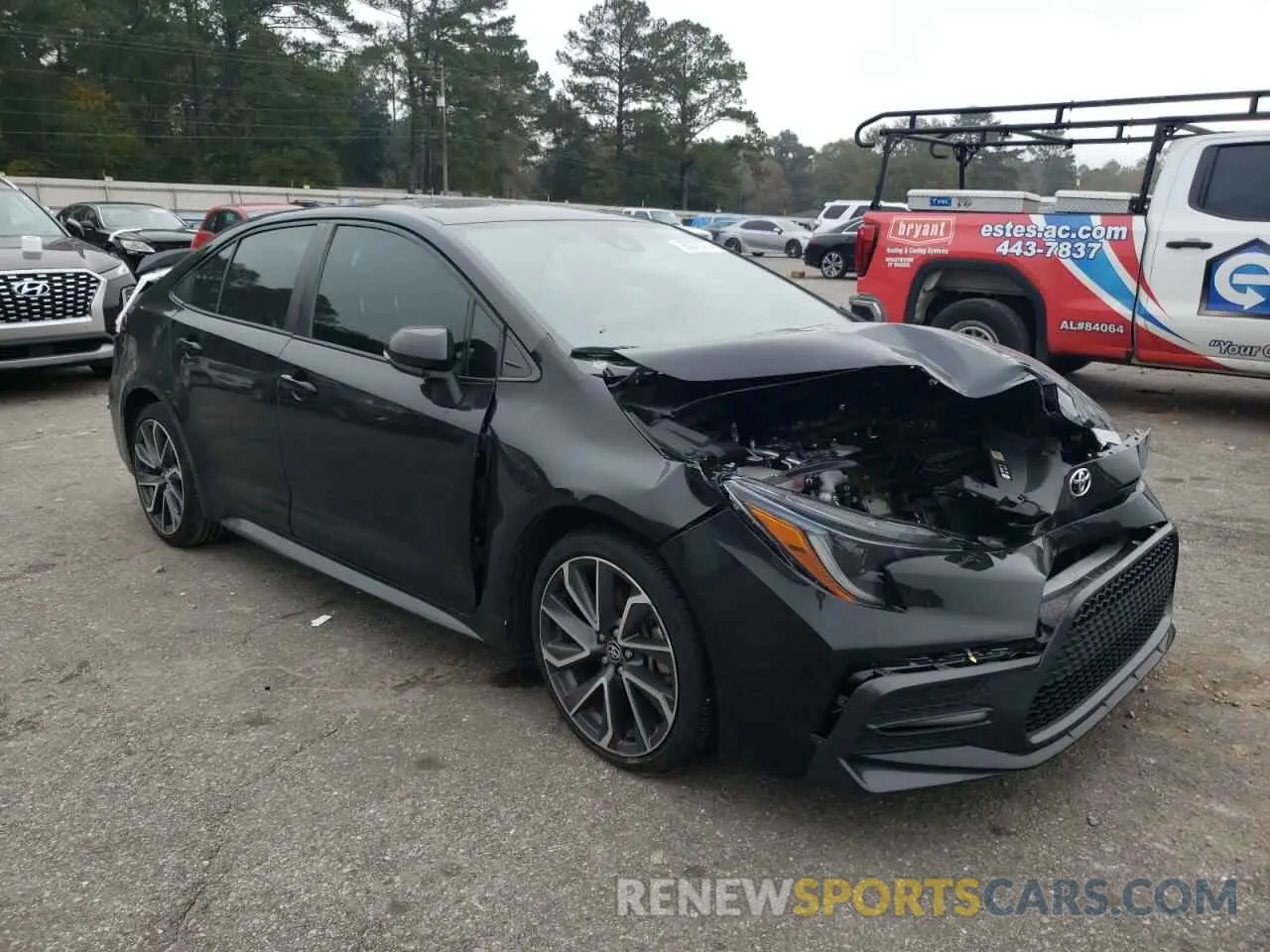 4 fotografías del automóvil dañado 5YFT4RCE0LP025701 TOYOTA COROLLA 2020