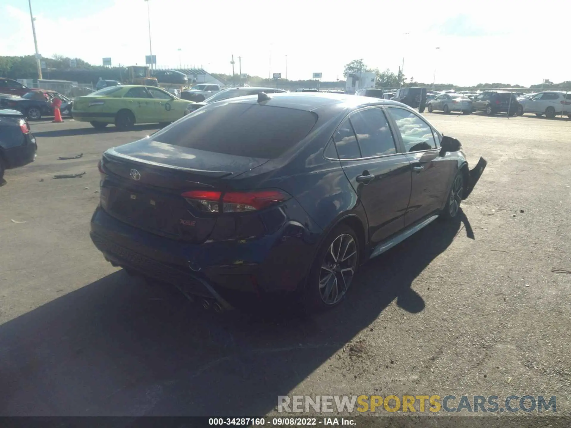 4 fotografías del automóvil dañado 5YFT4RCE1LP025206 TOYOTA COROLLA 2020