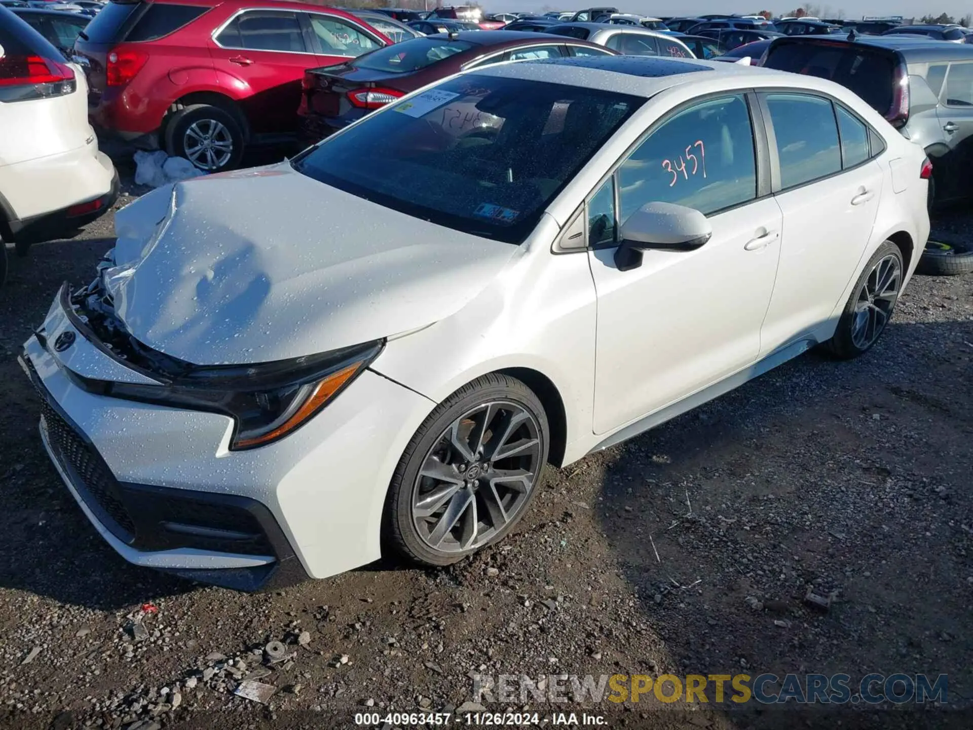 2 fotografías del automóvil dañado 5YFT4RCE2LP022931 TOYOTA COROLLA 2020