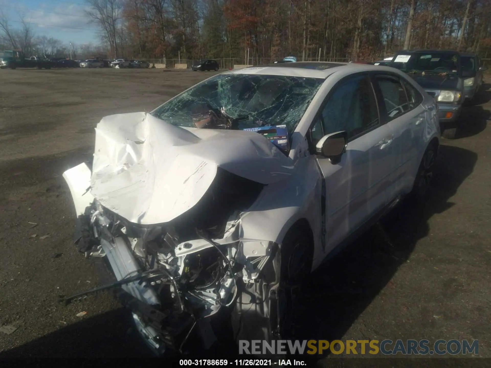 2 fotografías del automóvil dañado 5YFT4RCE6LP036086 TOYOTA COROLLA 2020
