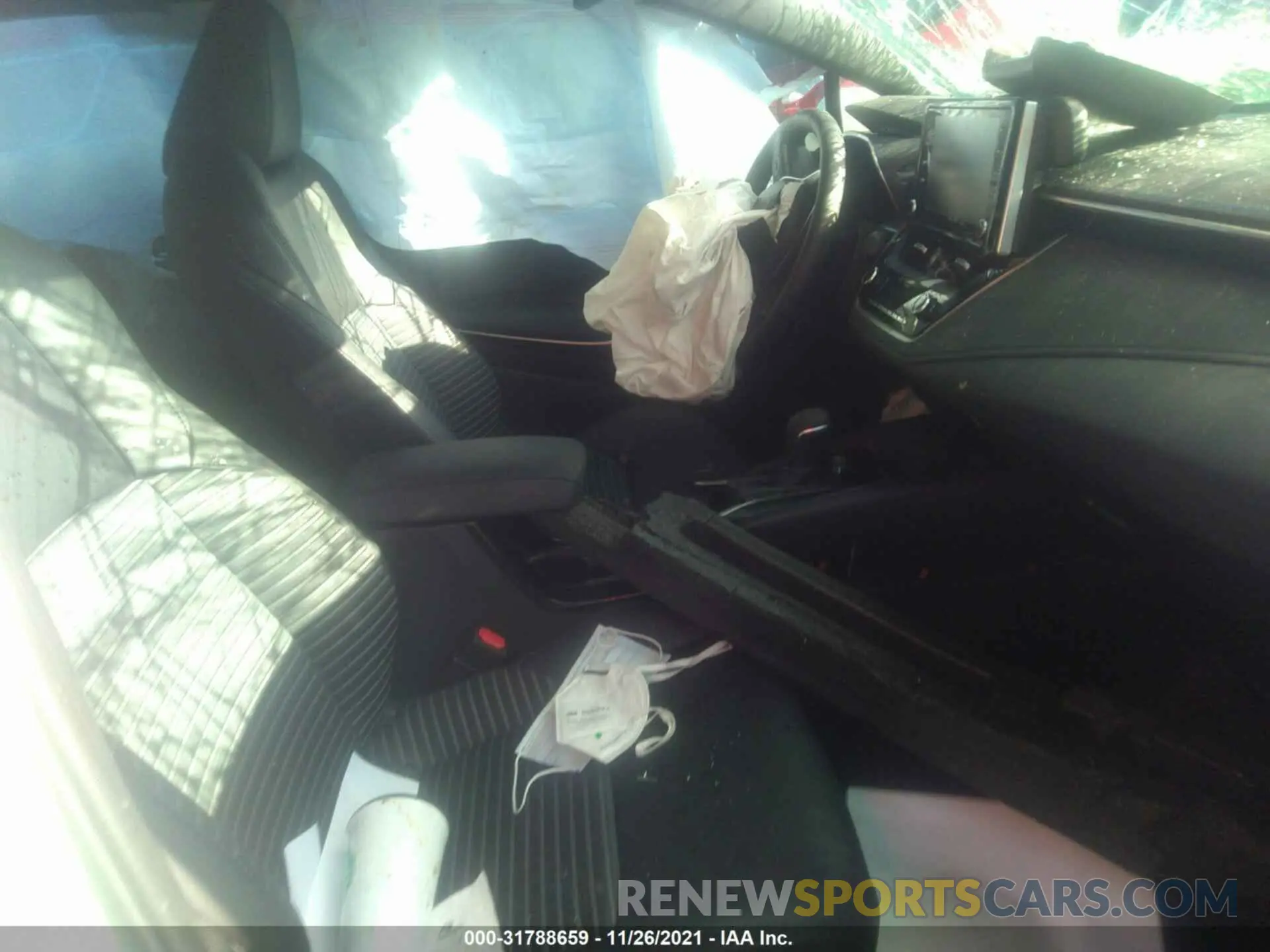 5 fotografías del automóvil dañado 5YFT4RCE6LP036086 TOYOTA COROLLA 2020