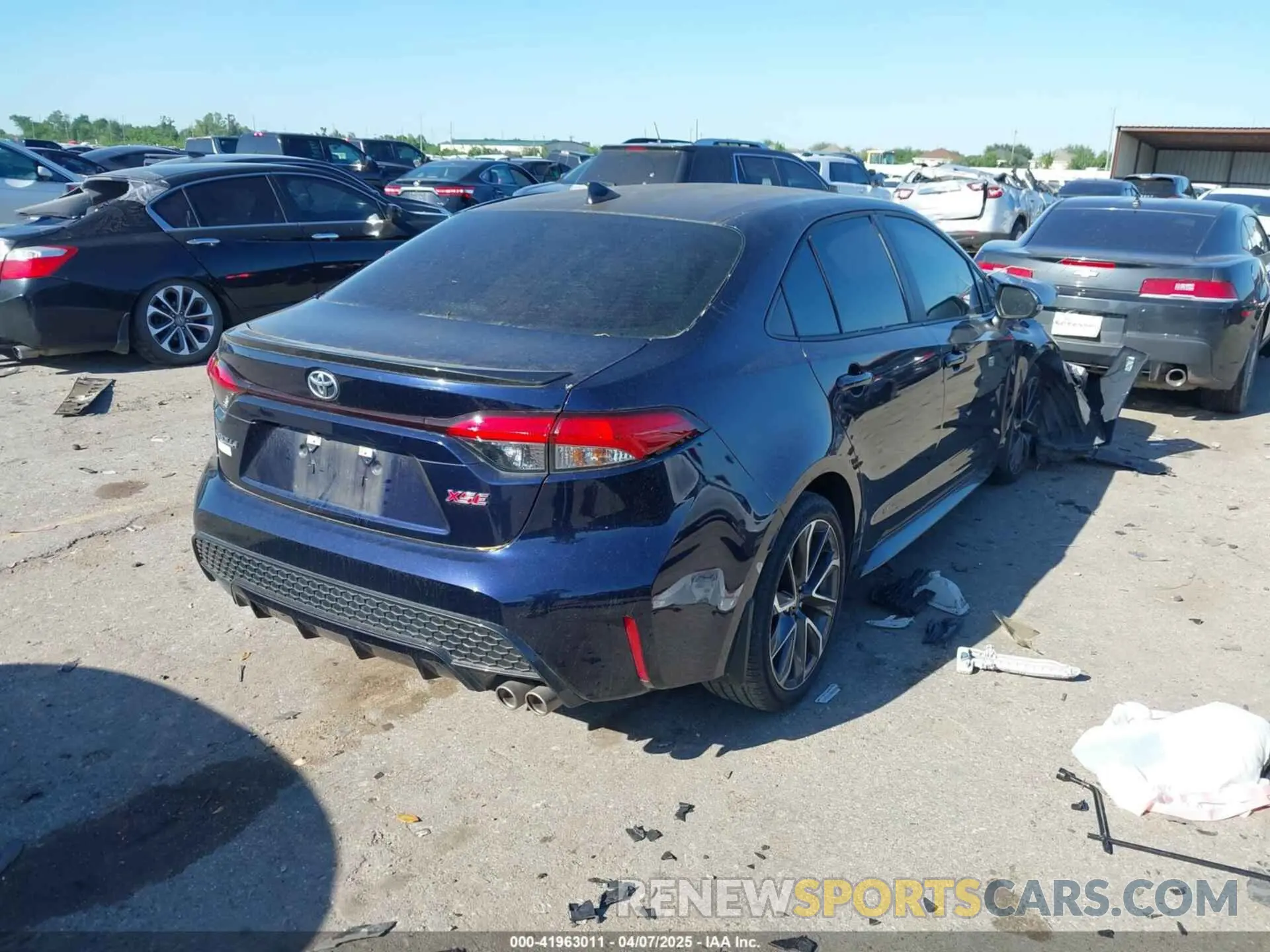 4 fotografías del automóvil dañado 5YFT4RCE7LP010192 TOYOTA COROLLA 2020