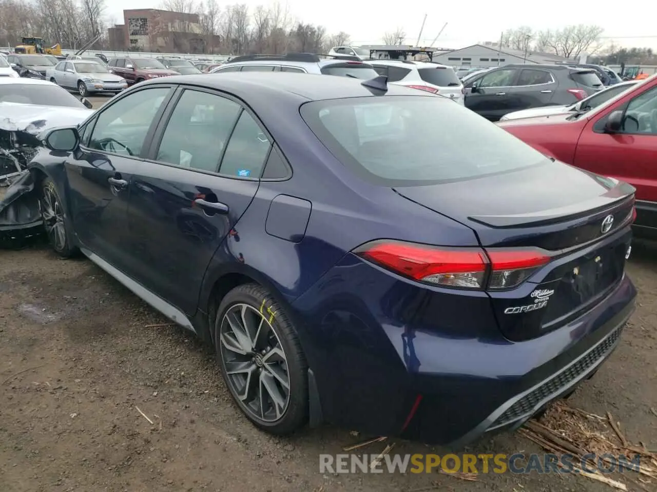 3 fotografías del automóvil dañado 5YFT4RCE7LP026411 TOYOTA COROLLA 2020