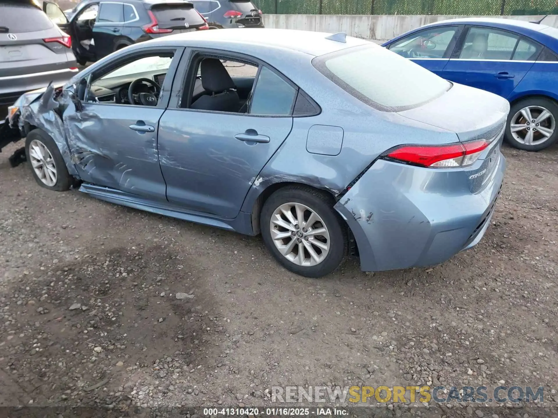 3 fotografías del automóvil dañado 5YFVPRAE7LP081430 TOYOTA COROLLA 2020