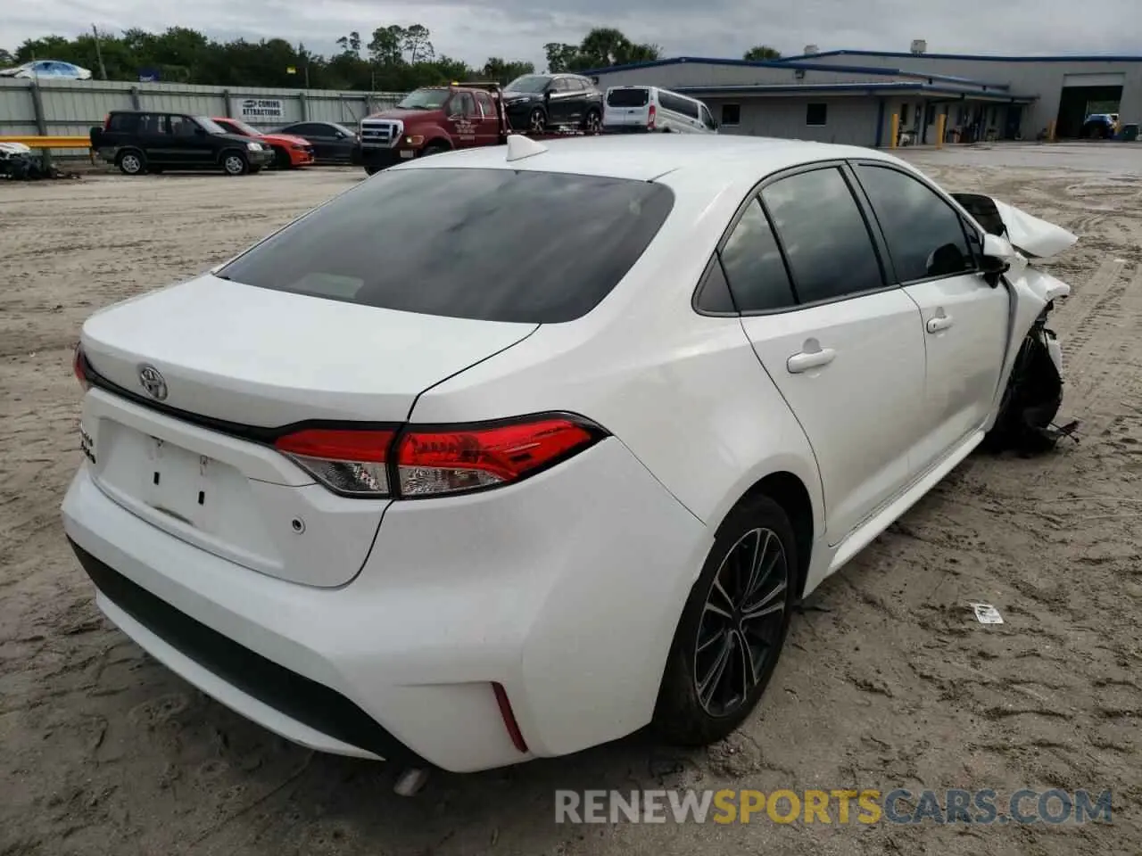 4 fotografías del automóvil dañado JTDDPRAE1LJ036287 TOYOTA COROLLA 2020