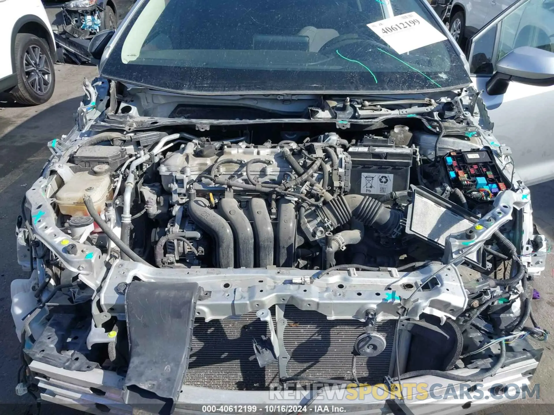 10 fotografías del automóvil dañado JTDDPRAE1LJ057897 TOYOTA COROLLA 2020