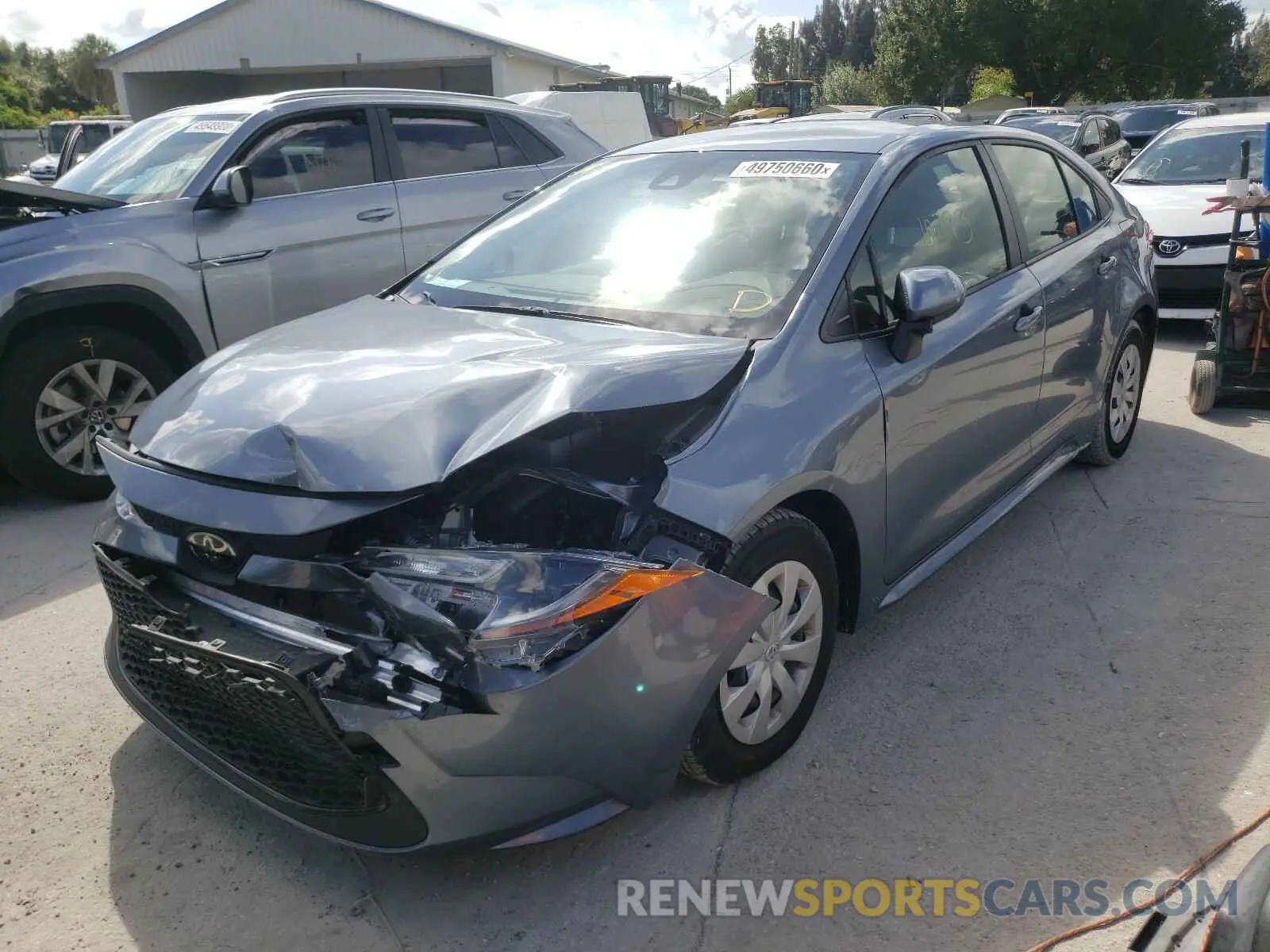 2 fotografías del automóvil dañado JTDDPRAE2LJ014038 TOYOTA COROLLA 2020