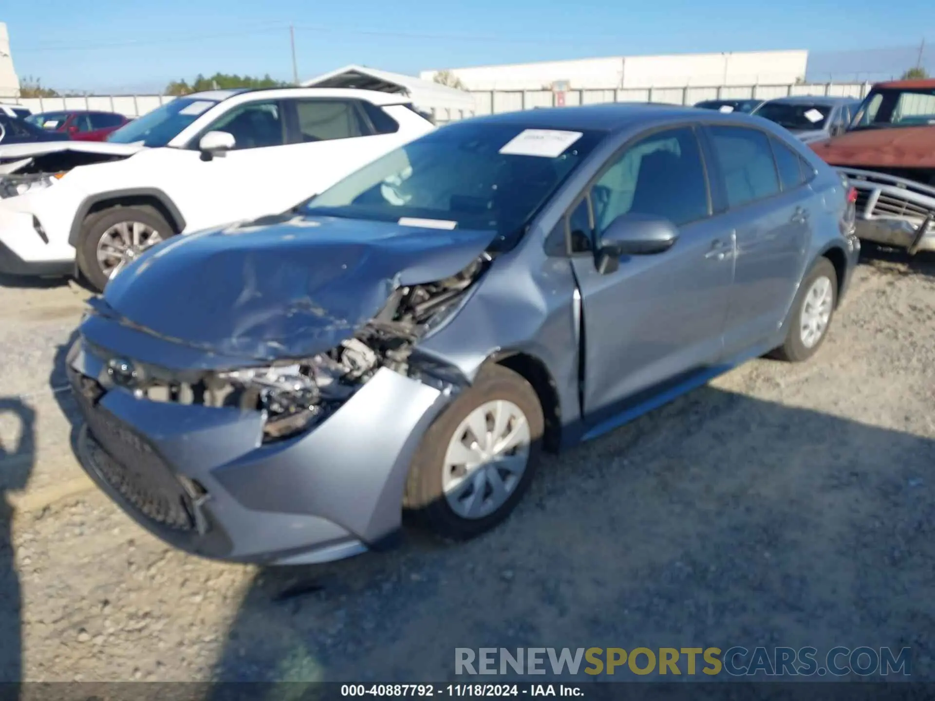 2 fotografías del automóvil dañado JTDDPRAE3LJ047971 TOYOTA COROLLA 2020