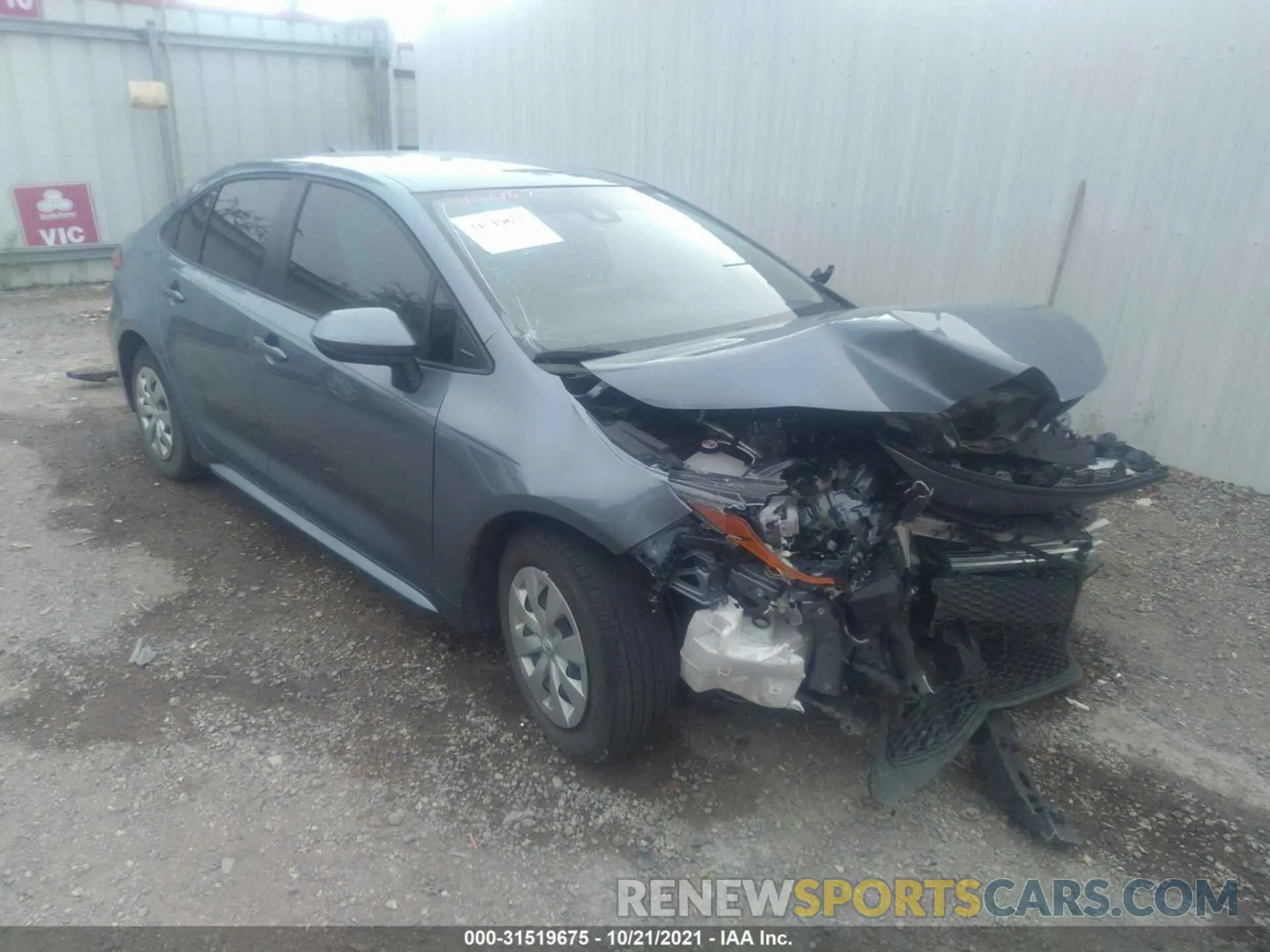 1 fotografías del automóvil dañado JTDDPRAE5LJ001641 TOYOTA COROLLA 2020