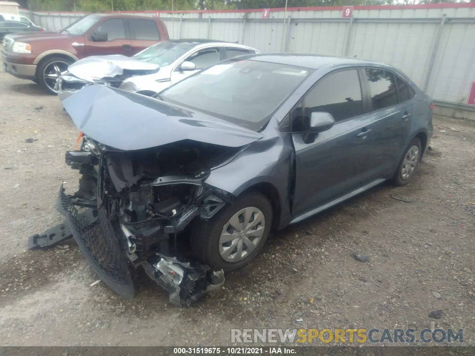 2 fotografías del automóvil dañado JTDDPRAE5LJ001641 TOYOTA COROLLA 2020