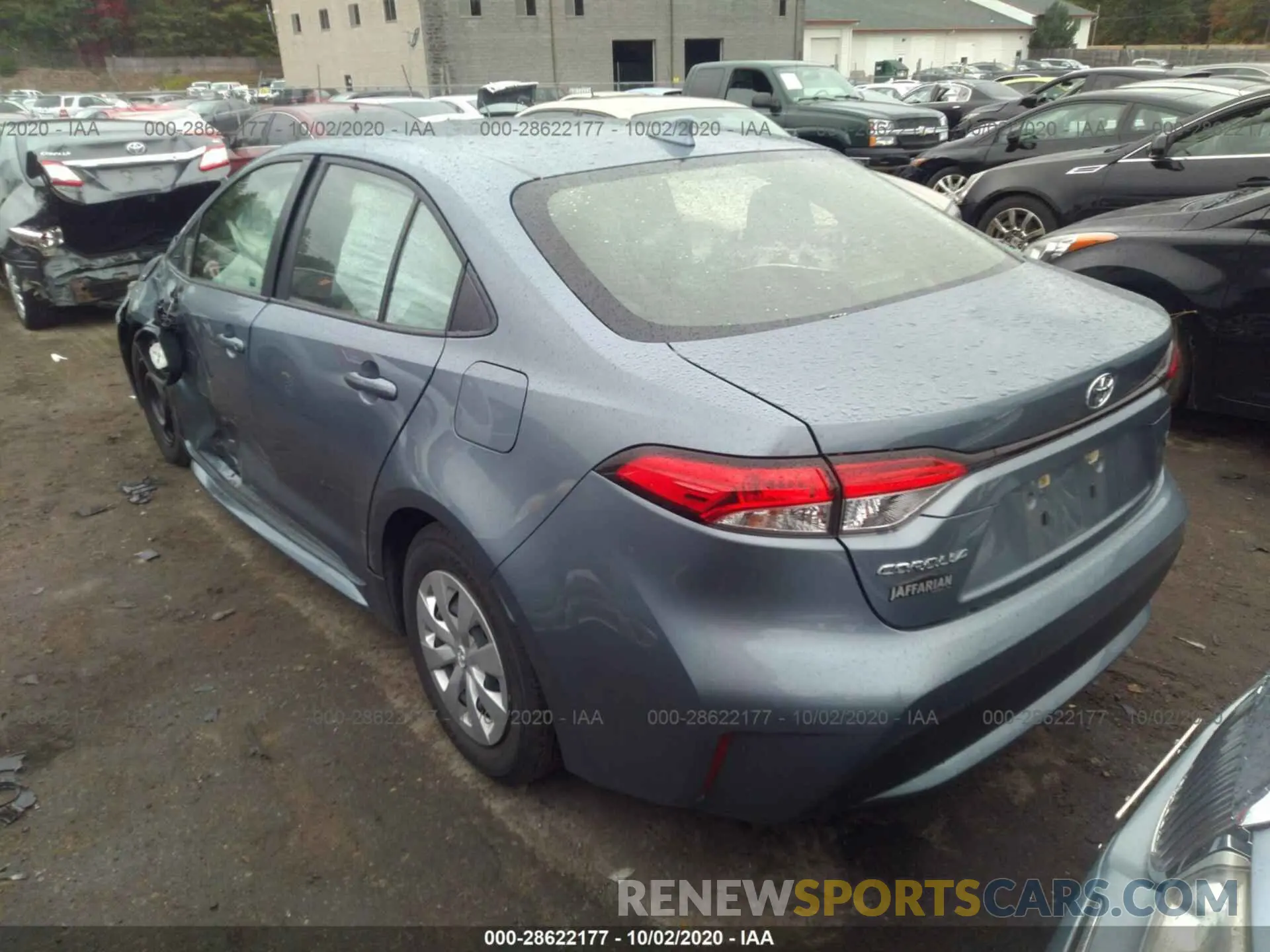 3 fotografías del automóvil dañado JTDDPRAE6LJ007903 TOYOTA COROLLA 2020