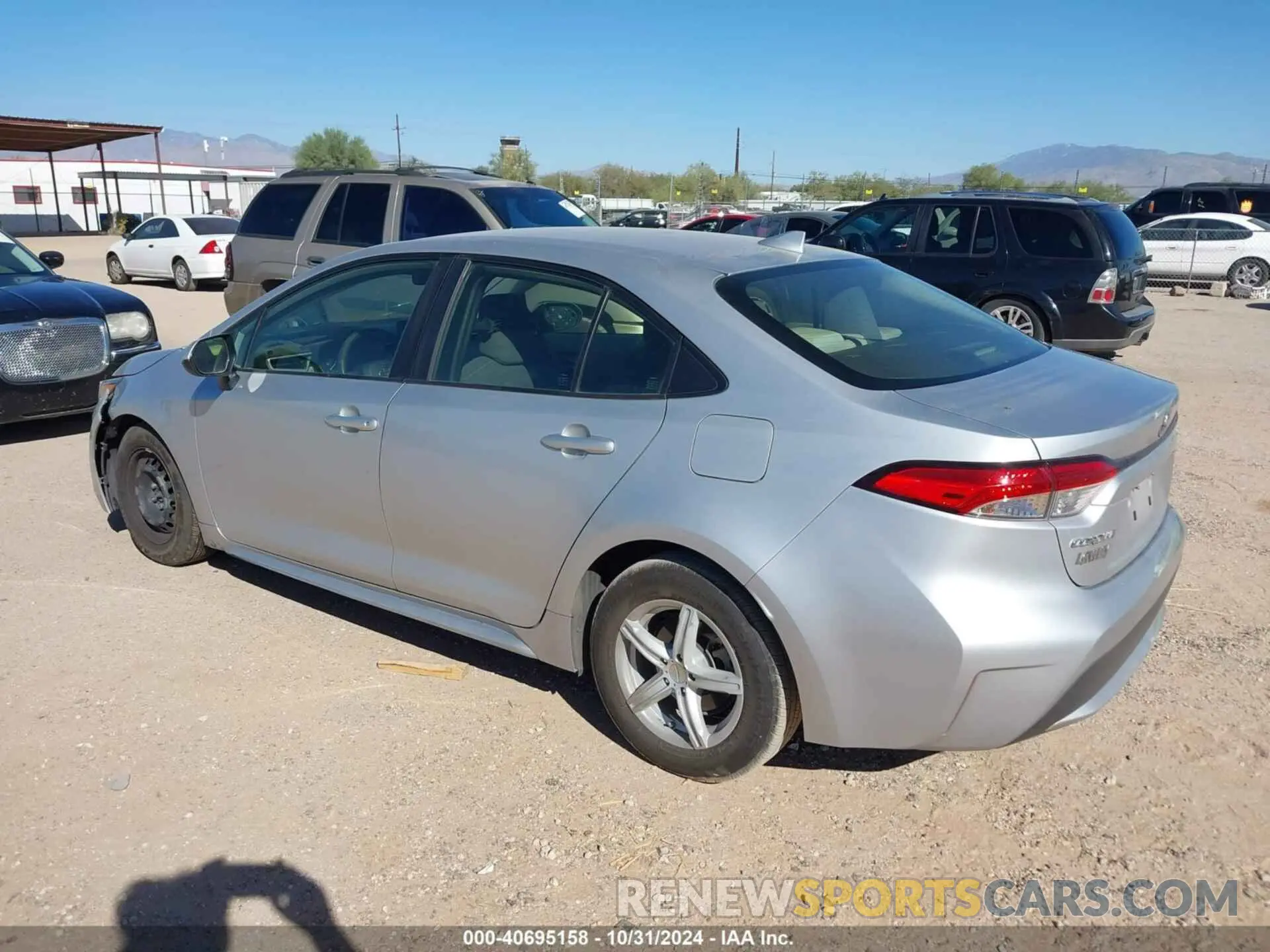 3 fotografías del automóvil dañado JTDDPRAE7LJ048931 TOYOTA COROLLA 2020