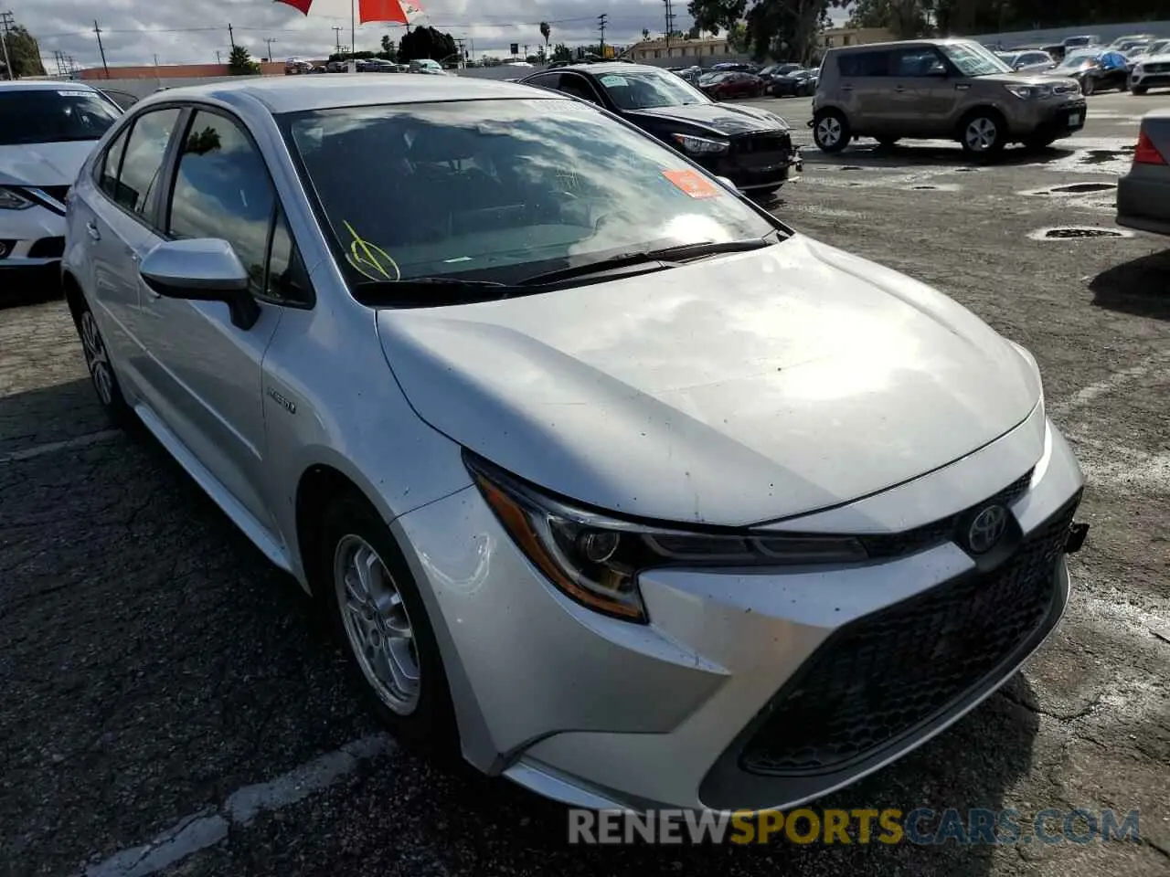 1 fotografías del automóvil dañado JTDEBRBE0LJ003895 TOYOTA COROLLA 2020