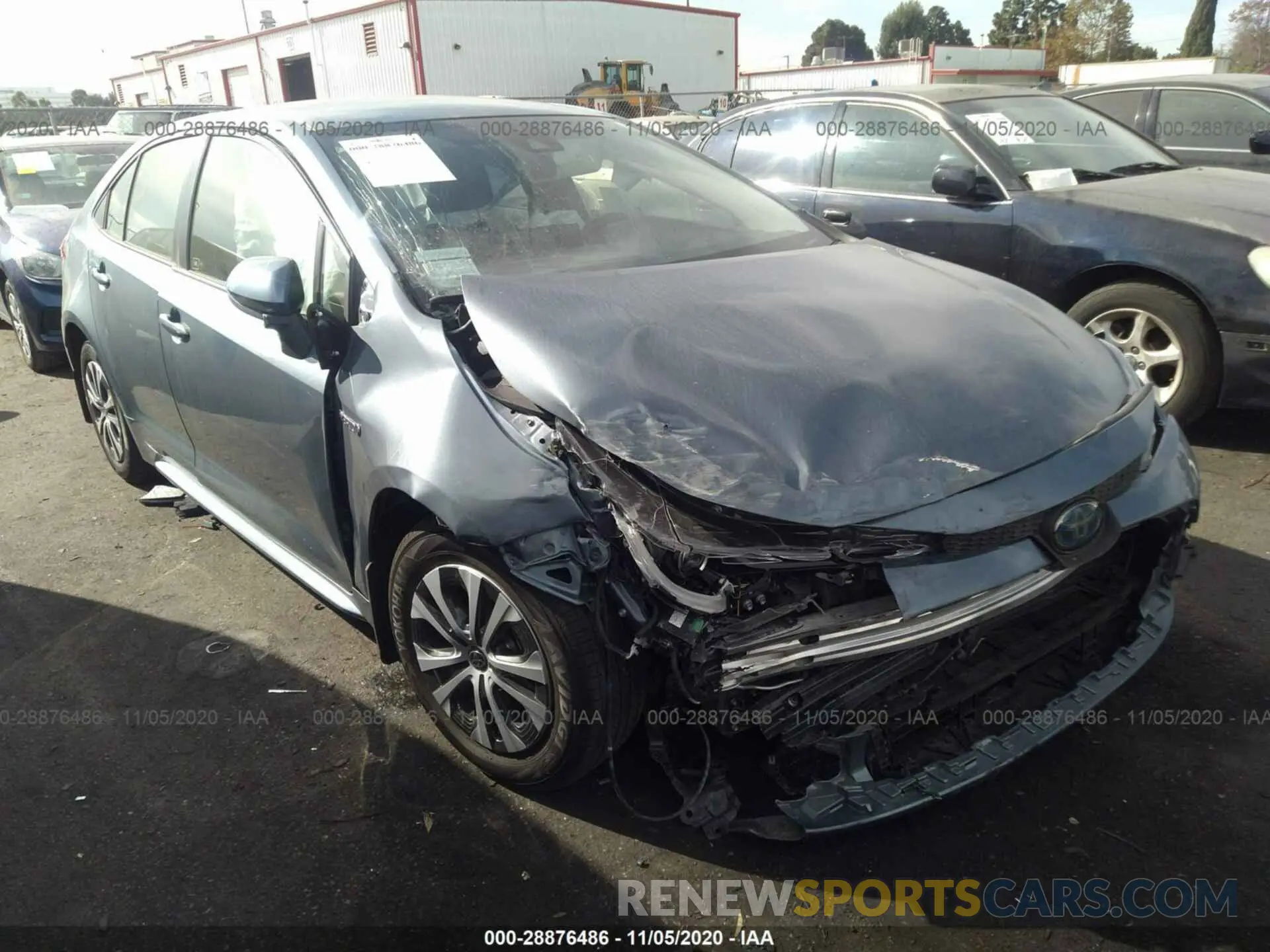 1 fotografías del automóvil dañado JTDEBRBE0LJ009437 TOYOTA COROLLA 2020