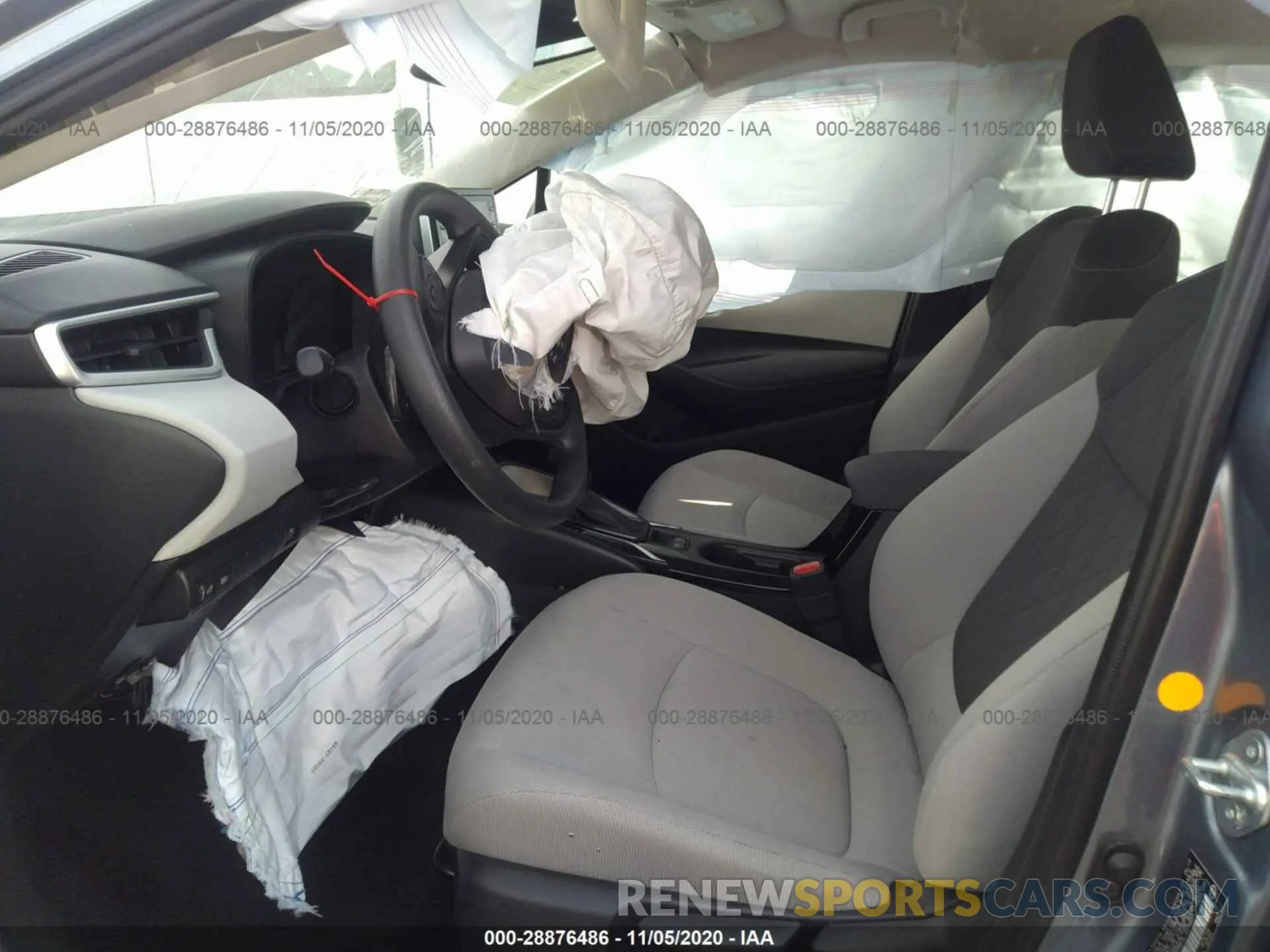 5 fotografías del automóvil dañado JTDEBRBE0LJ009437 TOYOTA COROLLA 2020