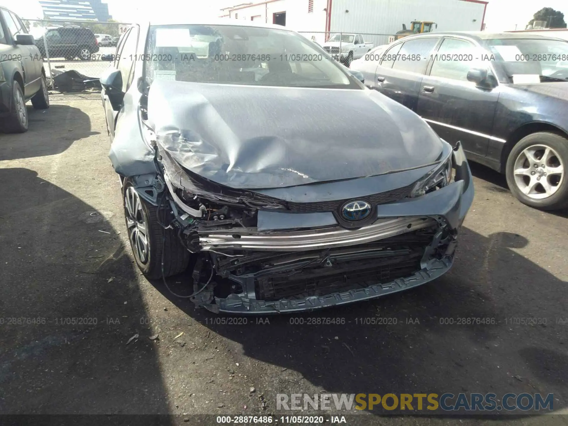 6 fotografías del automóvil dañado JTDEBRBE0LJ009437 TOYOTA COROLLA 2020