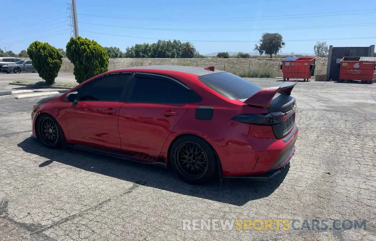 3 fotografías del automóvil dañado JTDEBRBE0LJ012841 TOYOTA COROLLA 2020