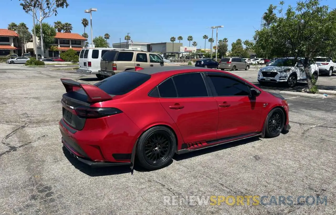 4 fotografías del automóvil dañado JTDEBRBE0LJ012841 TOYOTA COROLLA 2020