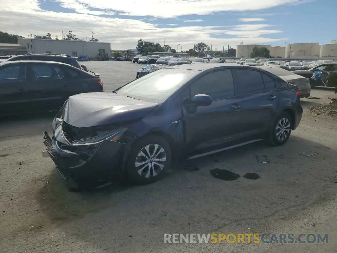 1 fotografías del automóvil dañado JTDEBRBE0LJ016856 TOYOTA COROLLA 2020