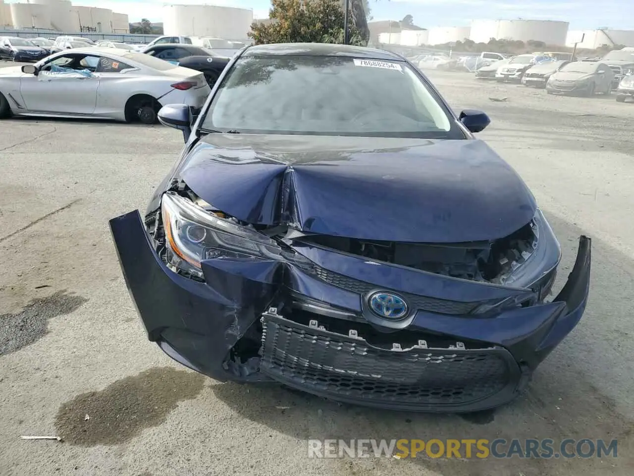 5 fotografías del automóvil dañado JTDEBRBE0LJ016856 TOYOTA COROLLA 2020