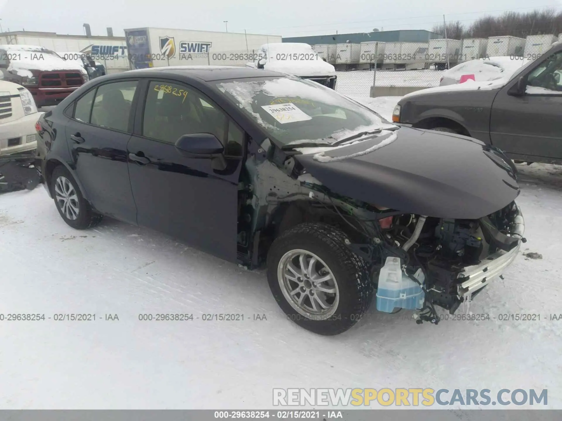 1 fotografías del automóvil dañado JTDEBRBE1LJ007812 TOYOTA COROLLA 2020