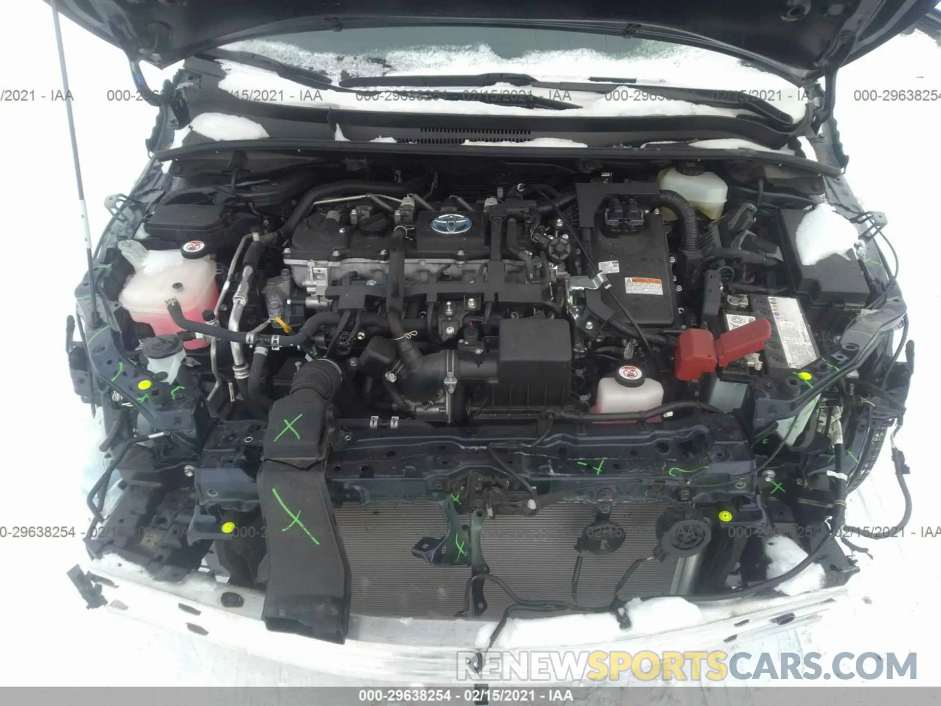 10 fotografías del automóvil dañado JTDEBRBE1LJ007812 TOYOTA COROLLA 2020