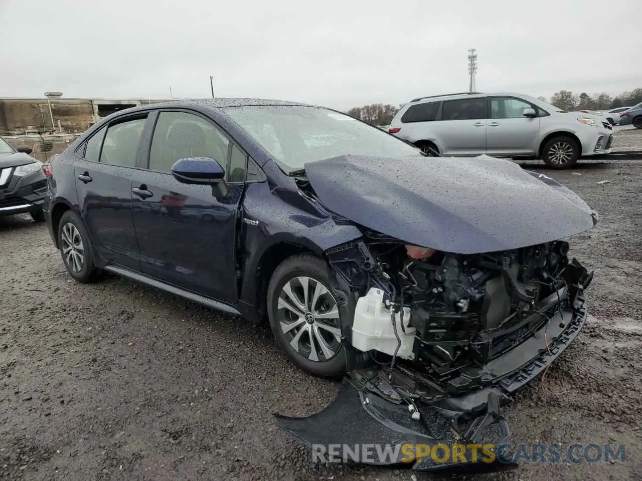 4 fotografías del automóvil dañado JTDEBRBE1LJ010726 TOYOTA COROLLA 2020