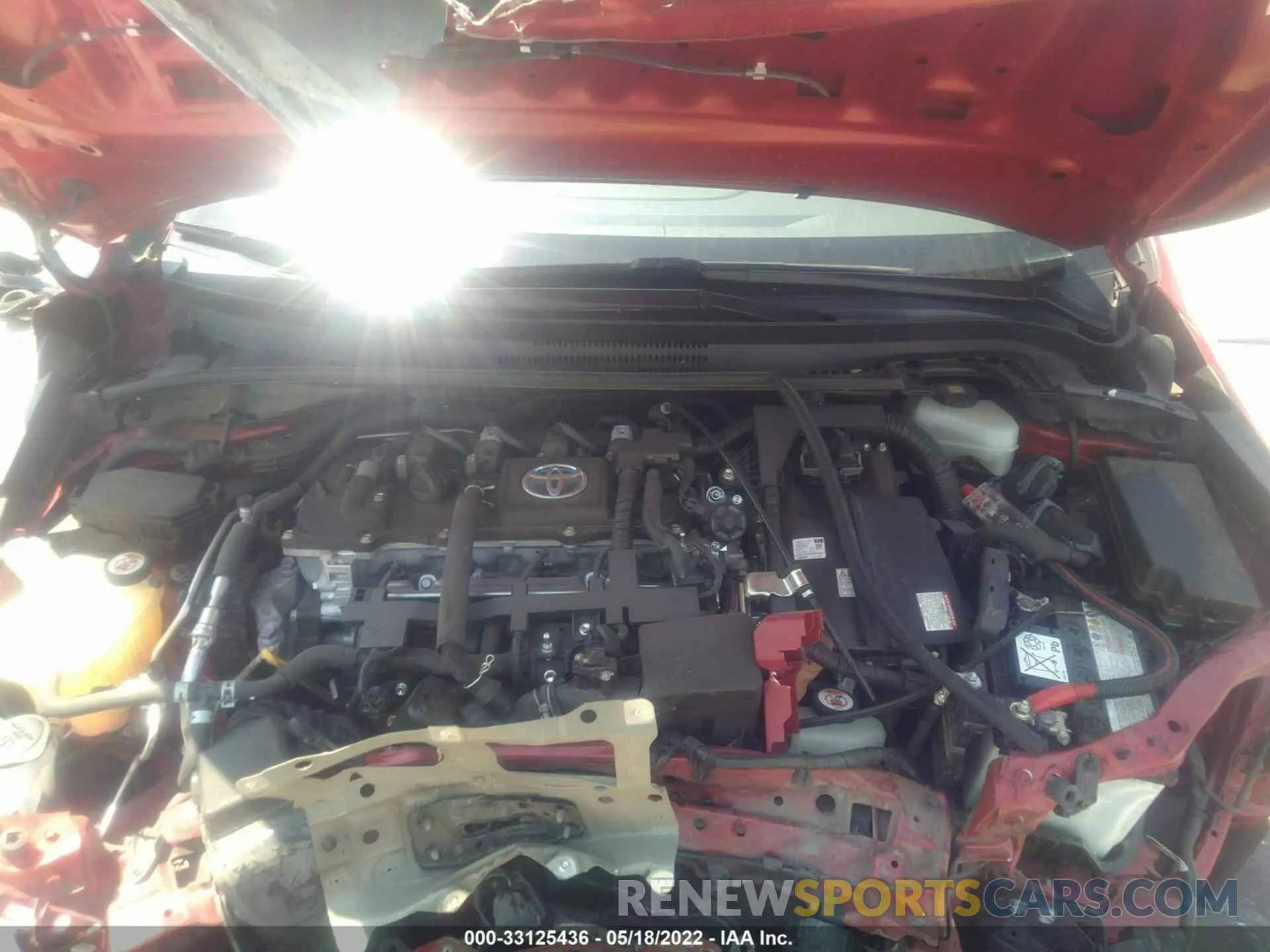 10 fotografías del automóvil dañado JTDEBRBE1LJ012413 TOYOTA COROLLA 2020