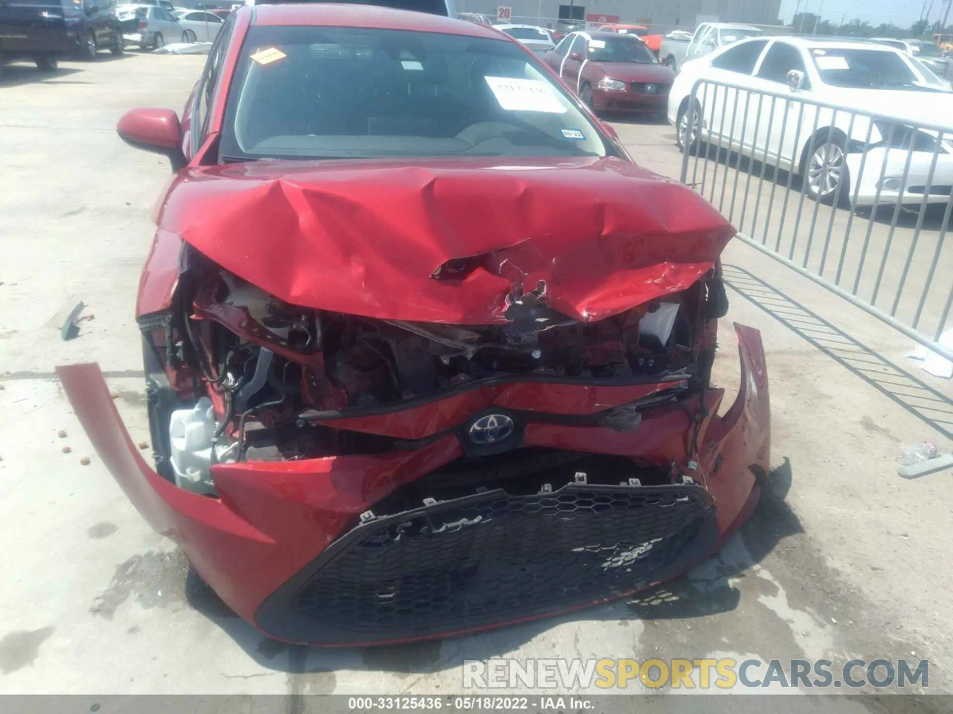 6 fotografías del automóvil dañado JTDEBRBE1LJ012413 TOYOTA COROLLA 2020