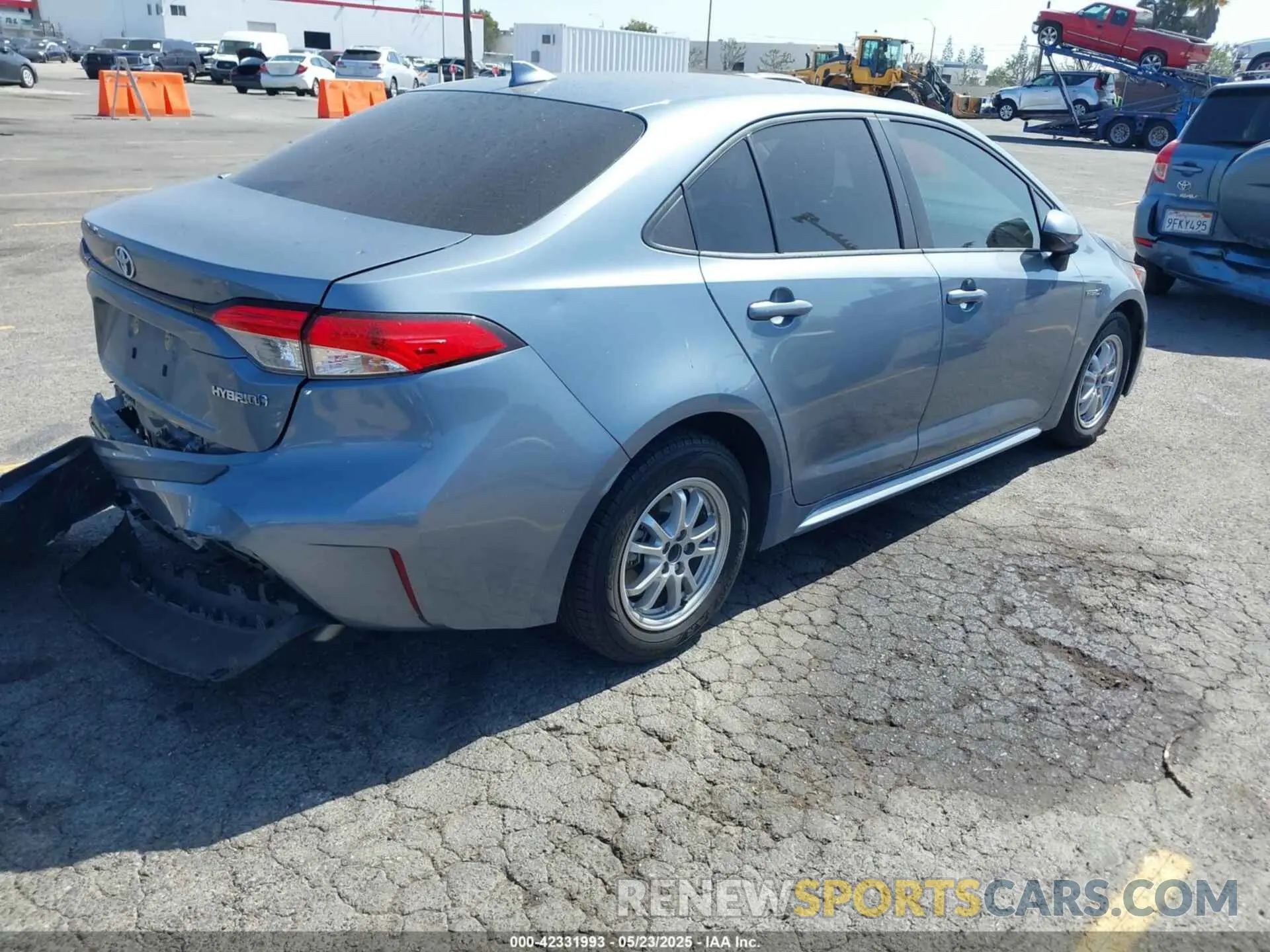 4 fotografías del automóvil dañado JTDEBRBE1LJ022312 TOYOTA COROLLA 2020