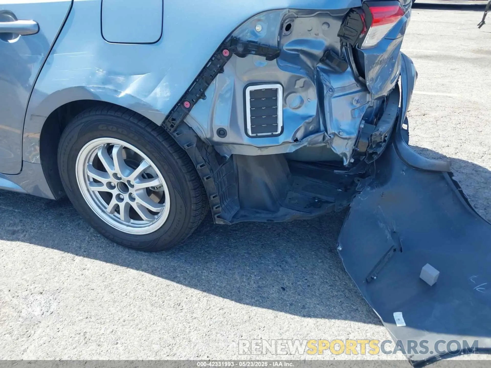 6 fotografías del automóvil dañado JTDEBRBE1LJ022312 TOYOTA COROLLA 2020