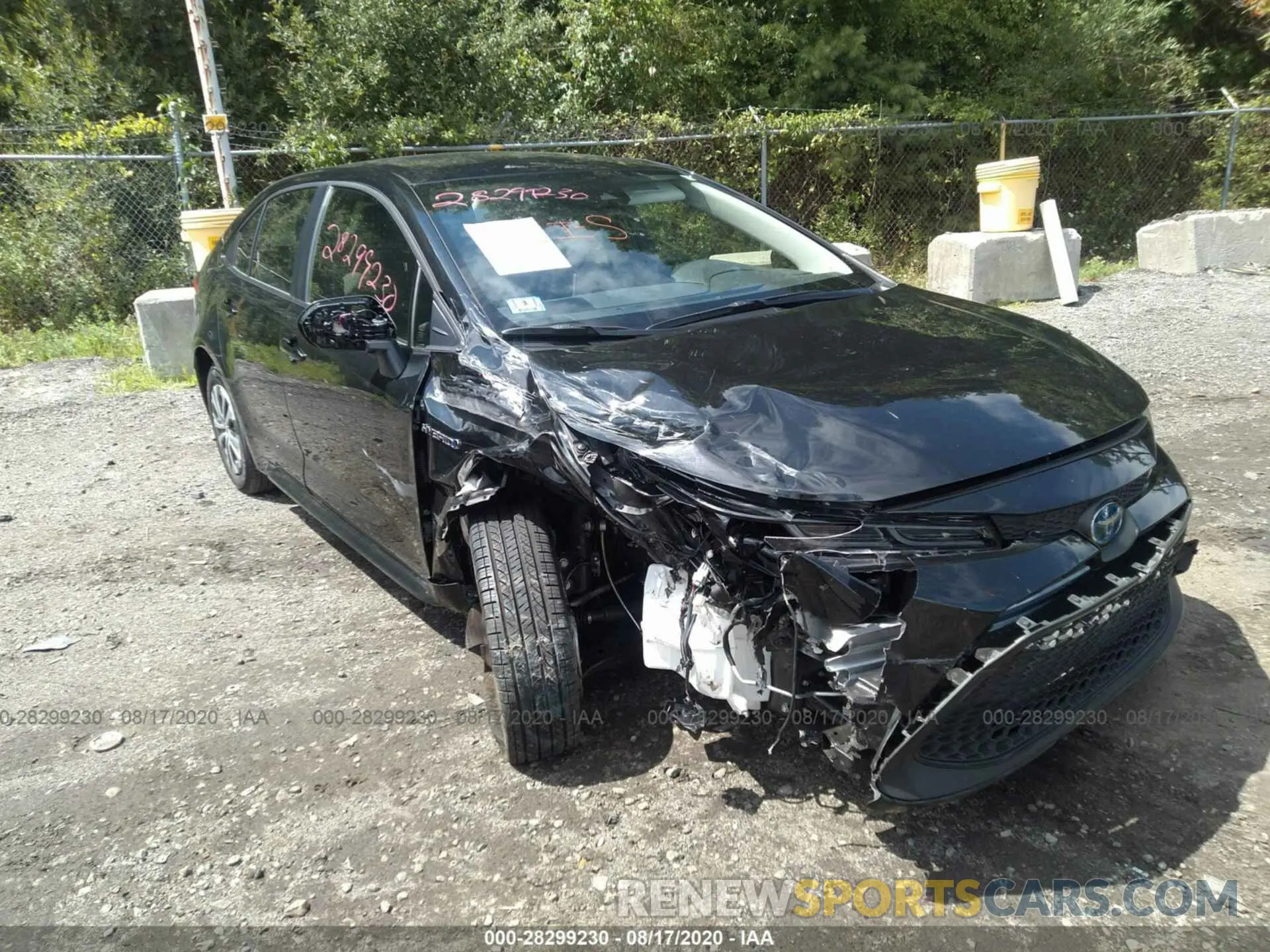 1 fotografías del automóvil dañado JTDEBRBE1LJ024688 TOYOTA COROLLA 2020
