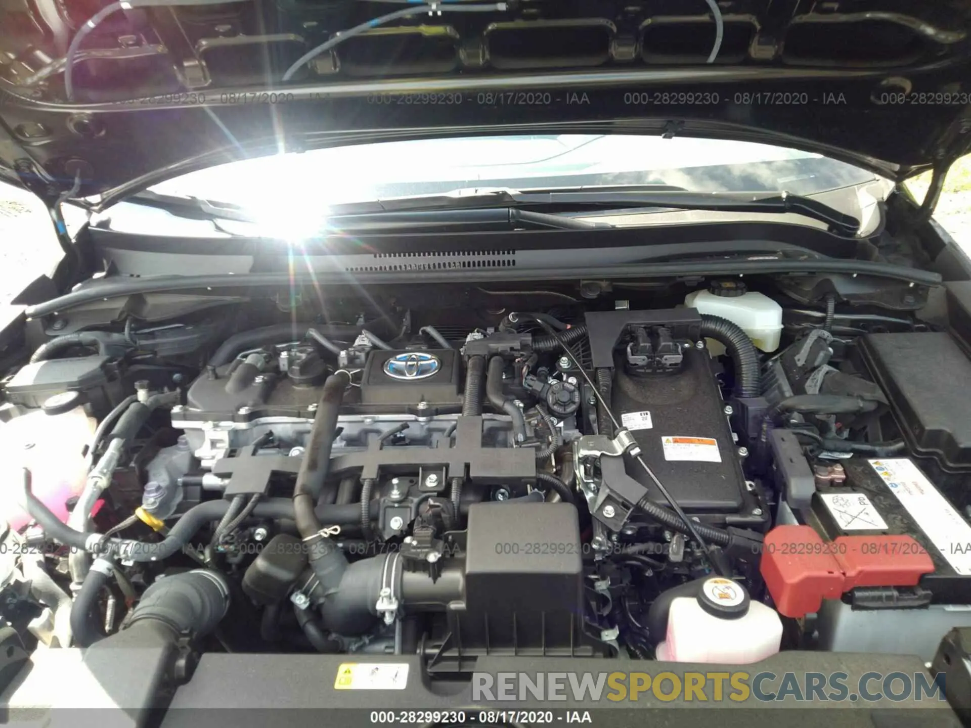 10 fotografías del automóvil dañado JTDEBRBE1LJ024688 TOYOTA COROLLA 2020