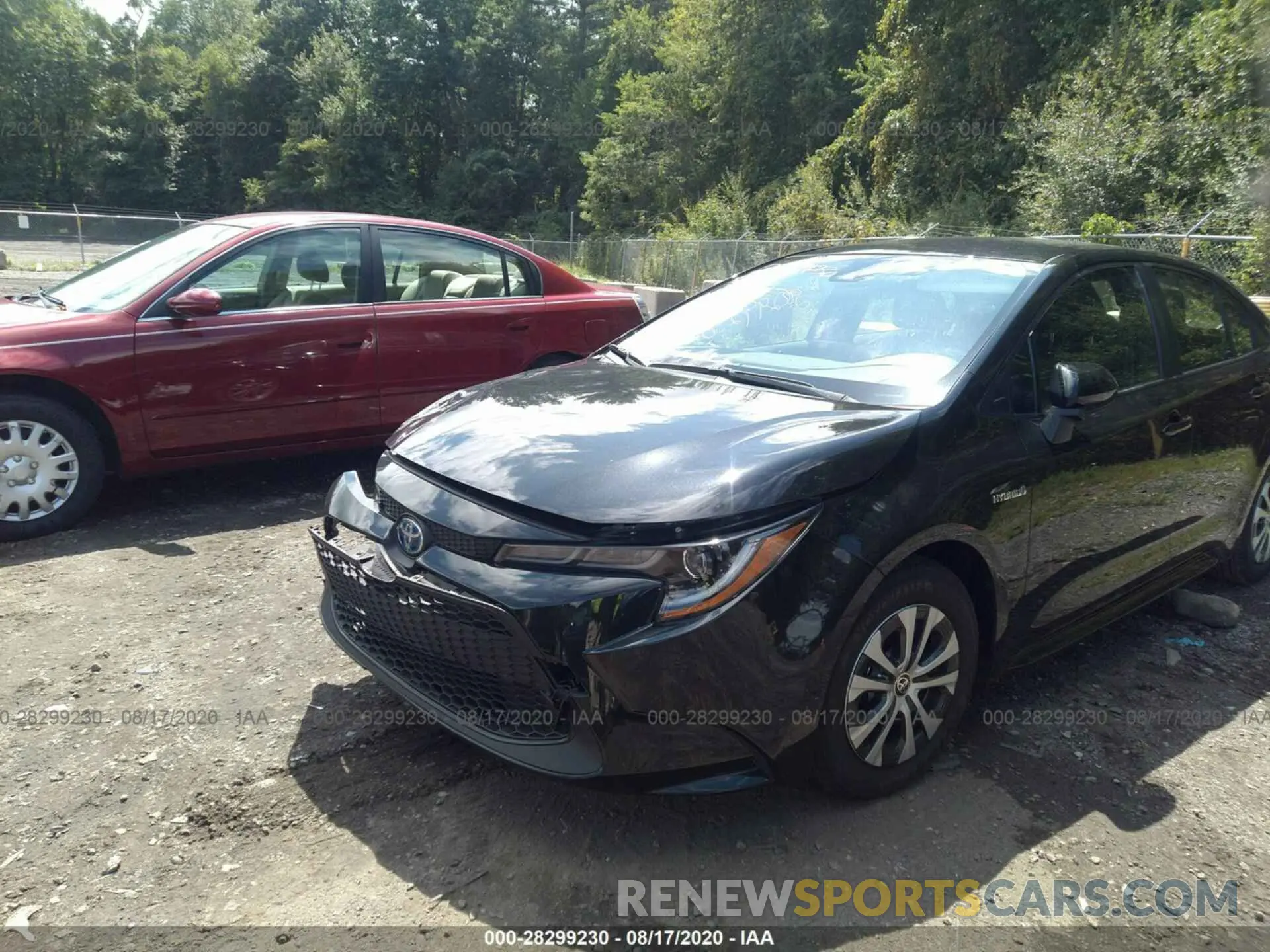 2 fotografías del automóvil dañado JTDEBRBE1LJ024688 TOYOTA COROLLA 2020