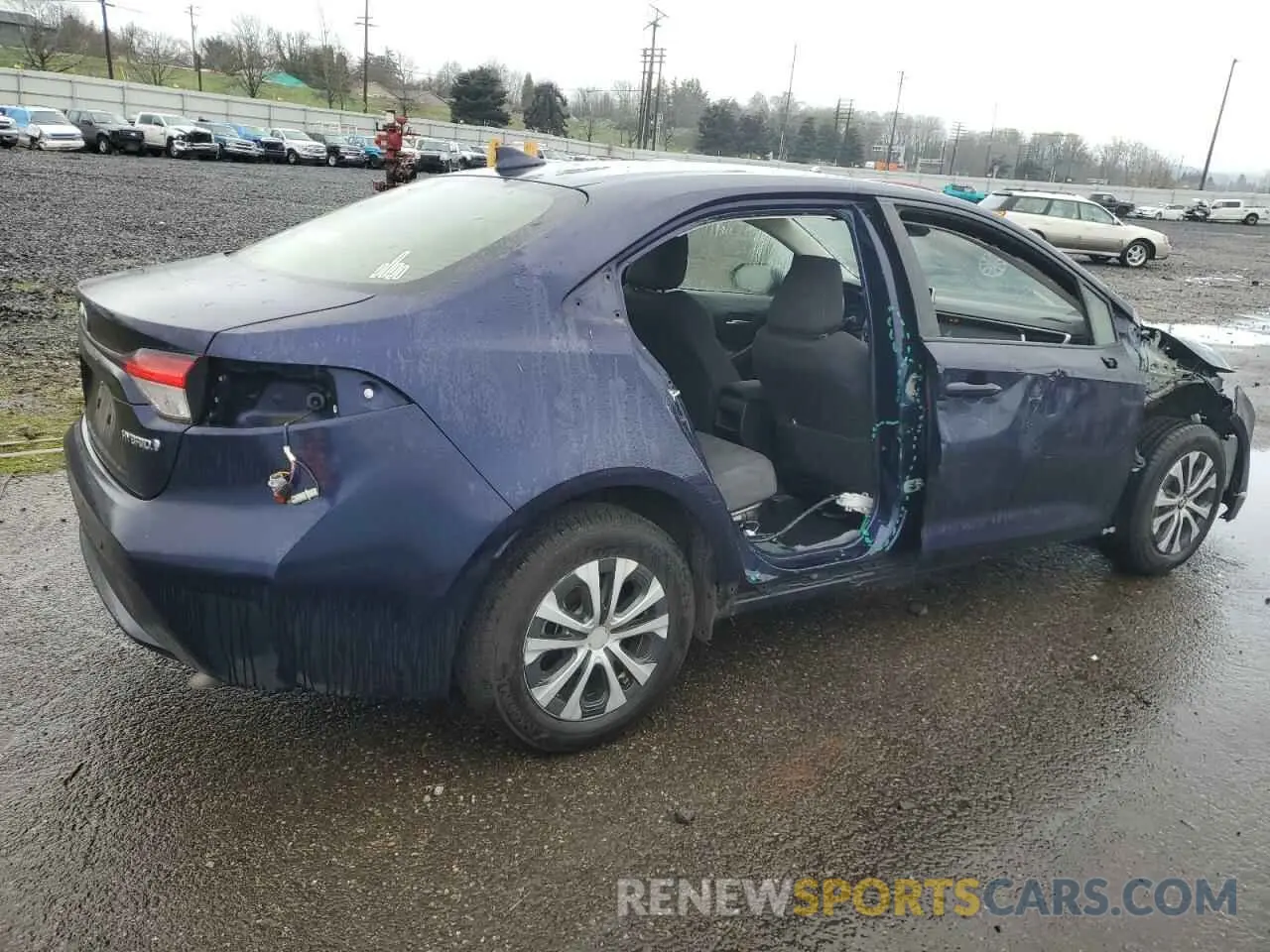 3 fotografías del automóvil dañado JTDEBRBE1LJ030734 TOYOTA COROLLA 2020