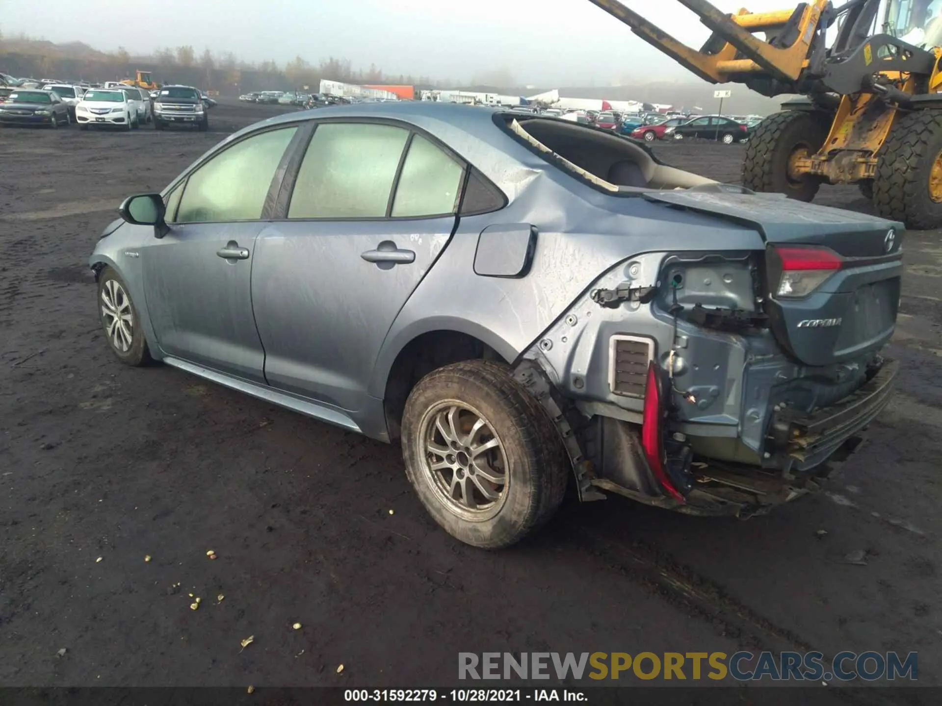 3 fotografías del automóvil dañado JTDEBRBE2LJ014106 TOYOTA COROLLA 2020