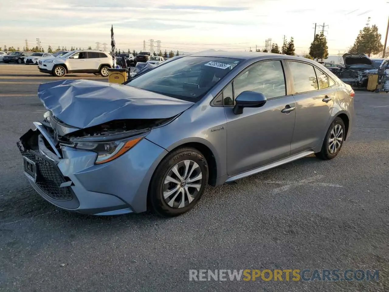 1 fotografías del automóvil dañado JTDEBRBE2LJ017250 TOYOTA COROLLA 2020