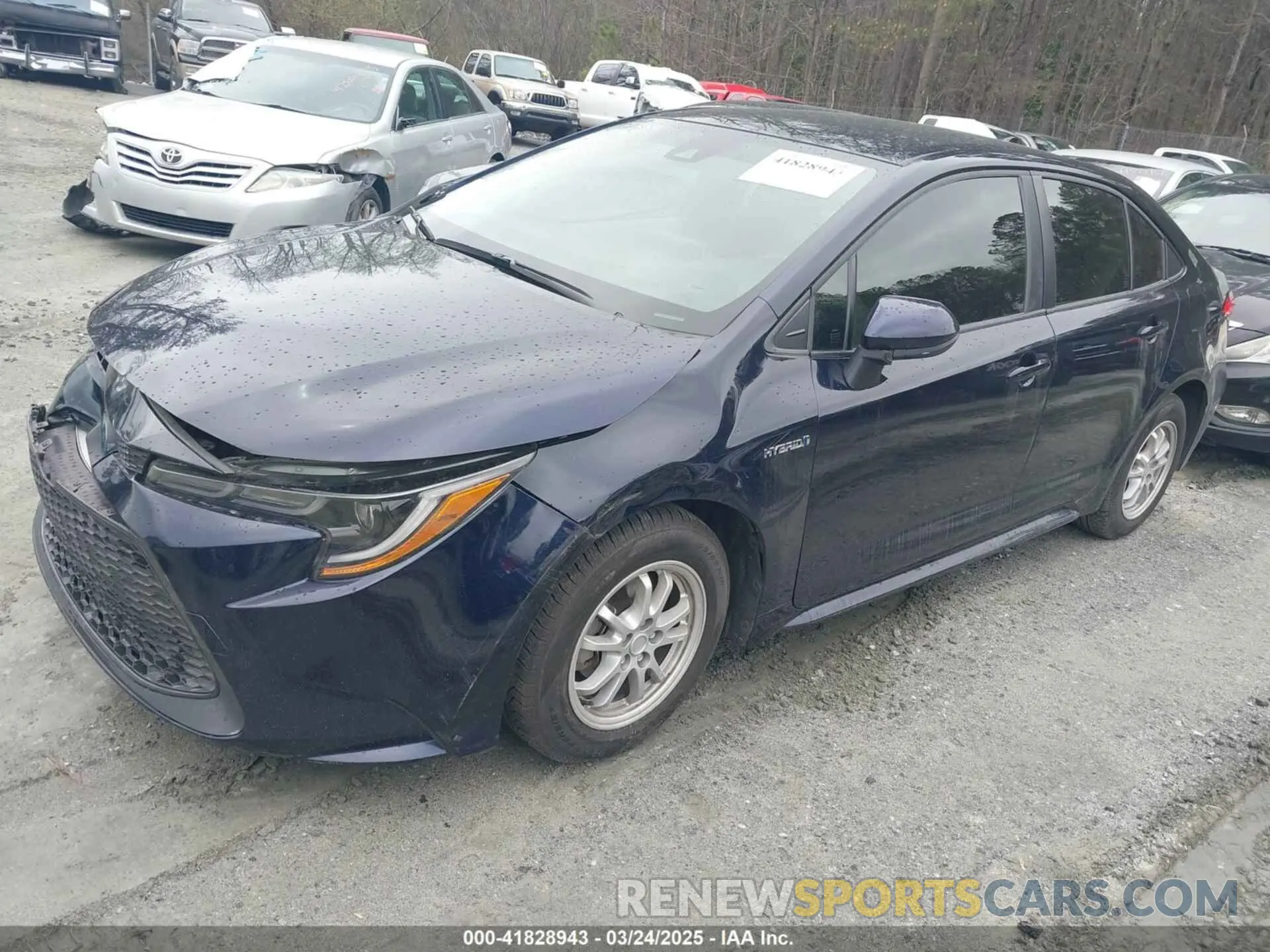 2 fotografías del automóvil dañado JTDEBRBE2LJ028118 TOYOTA COROLLA 2020
