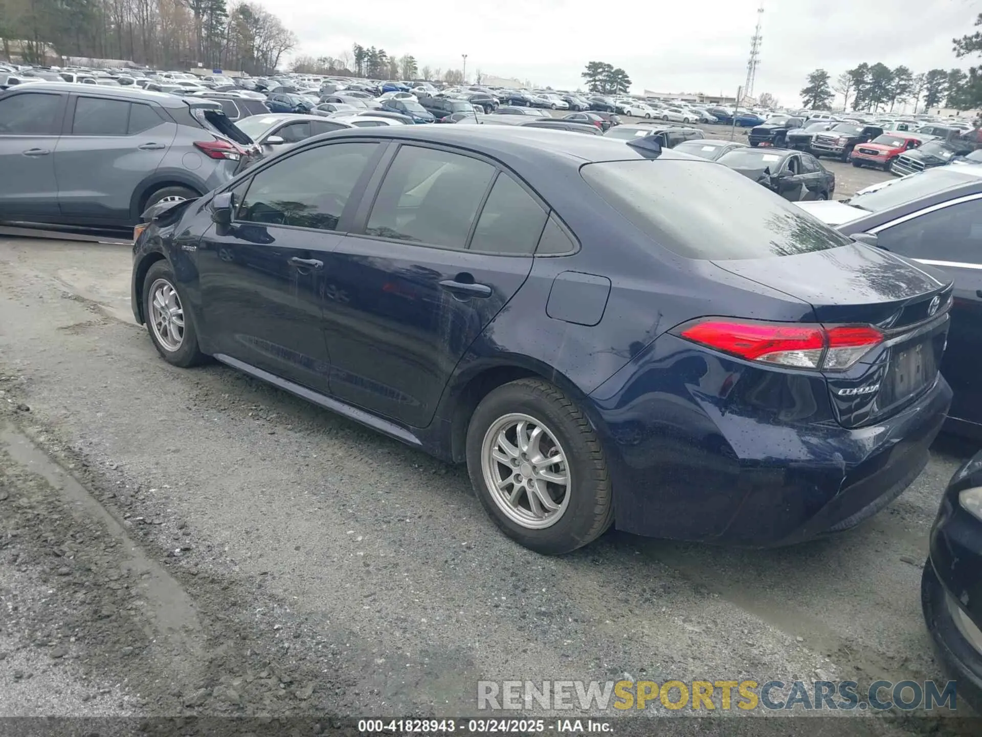 3 fotografías del automóvil dañado JTDEBRBE2LJ028118 TOYOTA COROLLA 2020