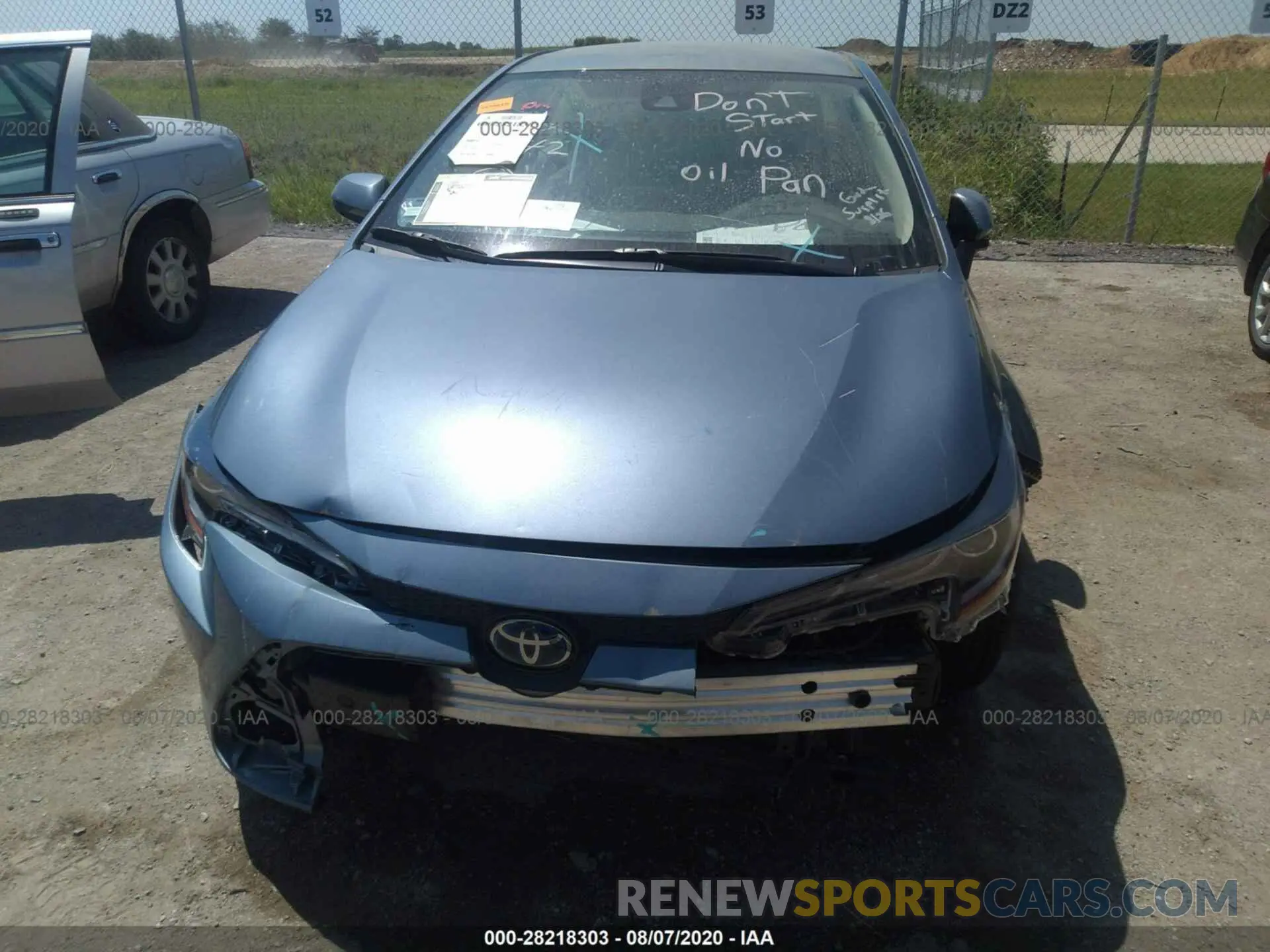 6 fotografías del automóvil dañado JTDEBRBE3LJ007889 TOYOTA COROLLA 2020