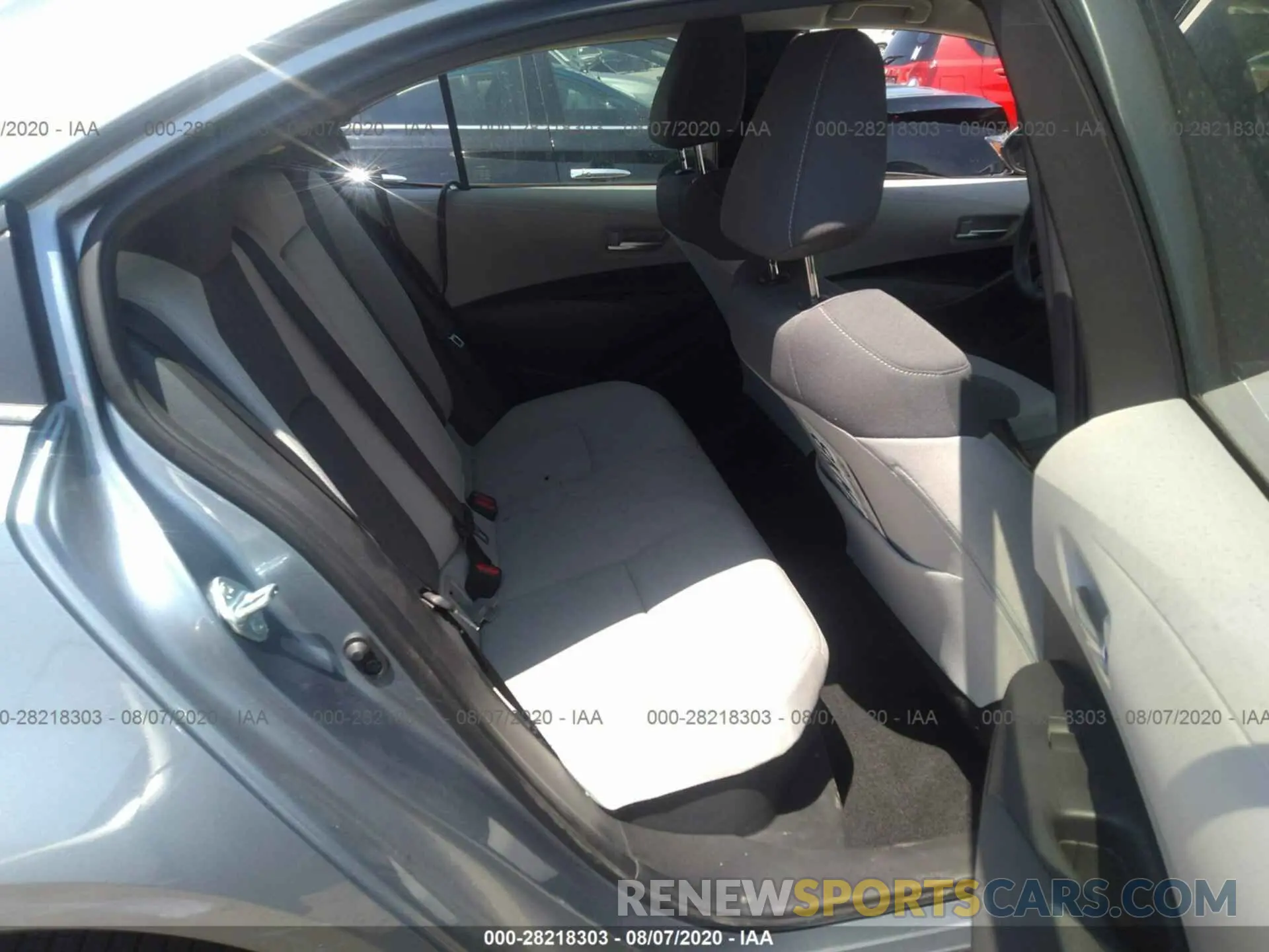 8 fotografías del automóvil dañado JTDEBRBE3LJ007889 TOYOTA COROLLA 2020