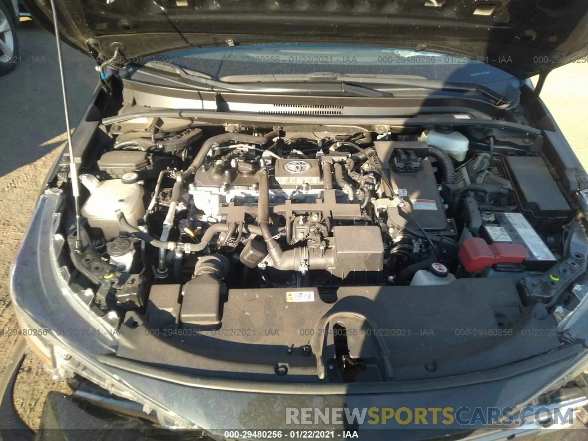 10 fotografías del automóvil dañado JTDEBRBE3LJ008413 TOYOTA COROLLA 2020