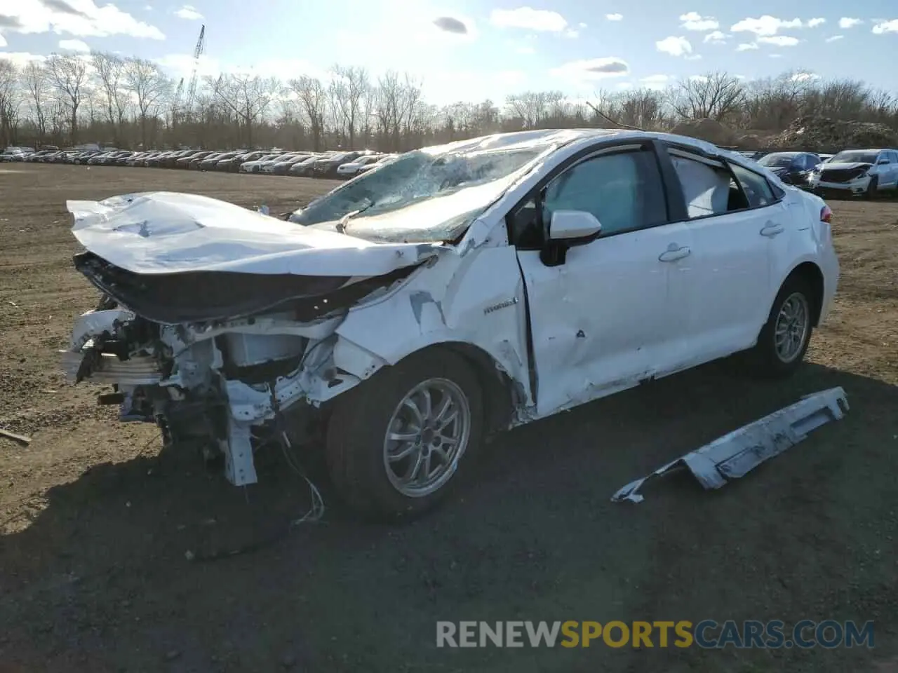 1 fotografías del automóvil dañado JTDEBRBE3LJ019718 TOYOTA COROLLA 2020