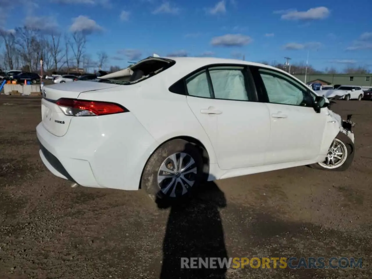 3 fotografías del automóvil dañado JTDEBRBE3LJ019718 TOYOTA COROLLA 2020