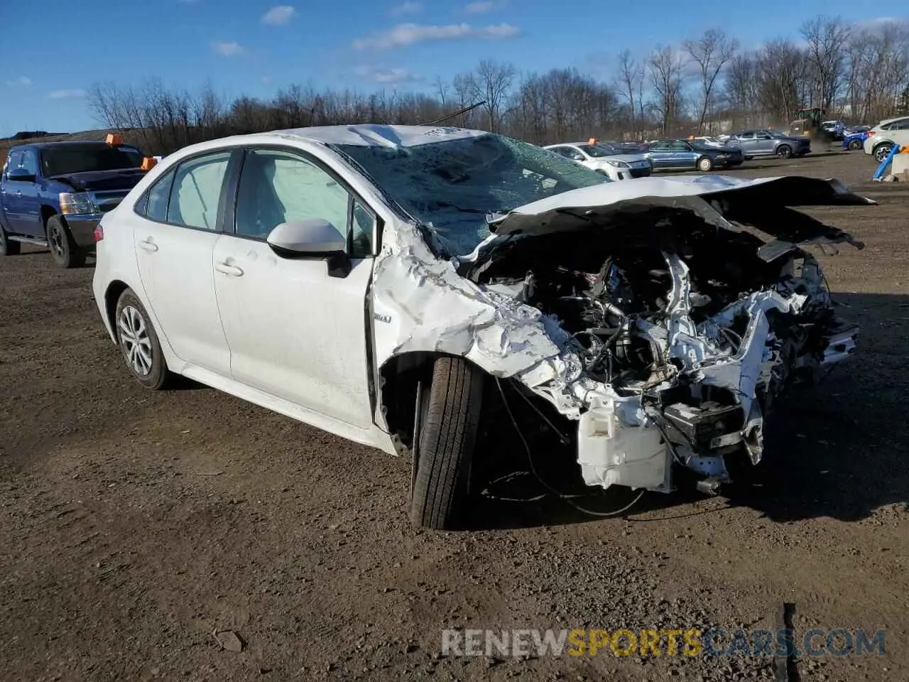 4 fotografías del automóvil dañado JTDEBRBE3LJ019718 TOYOTA COROLLA 2020