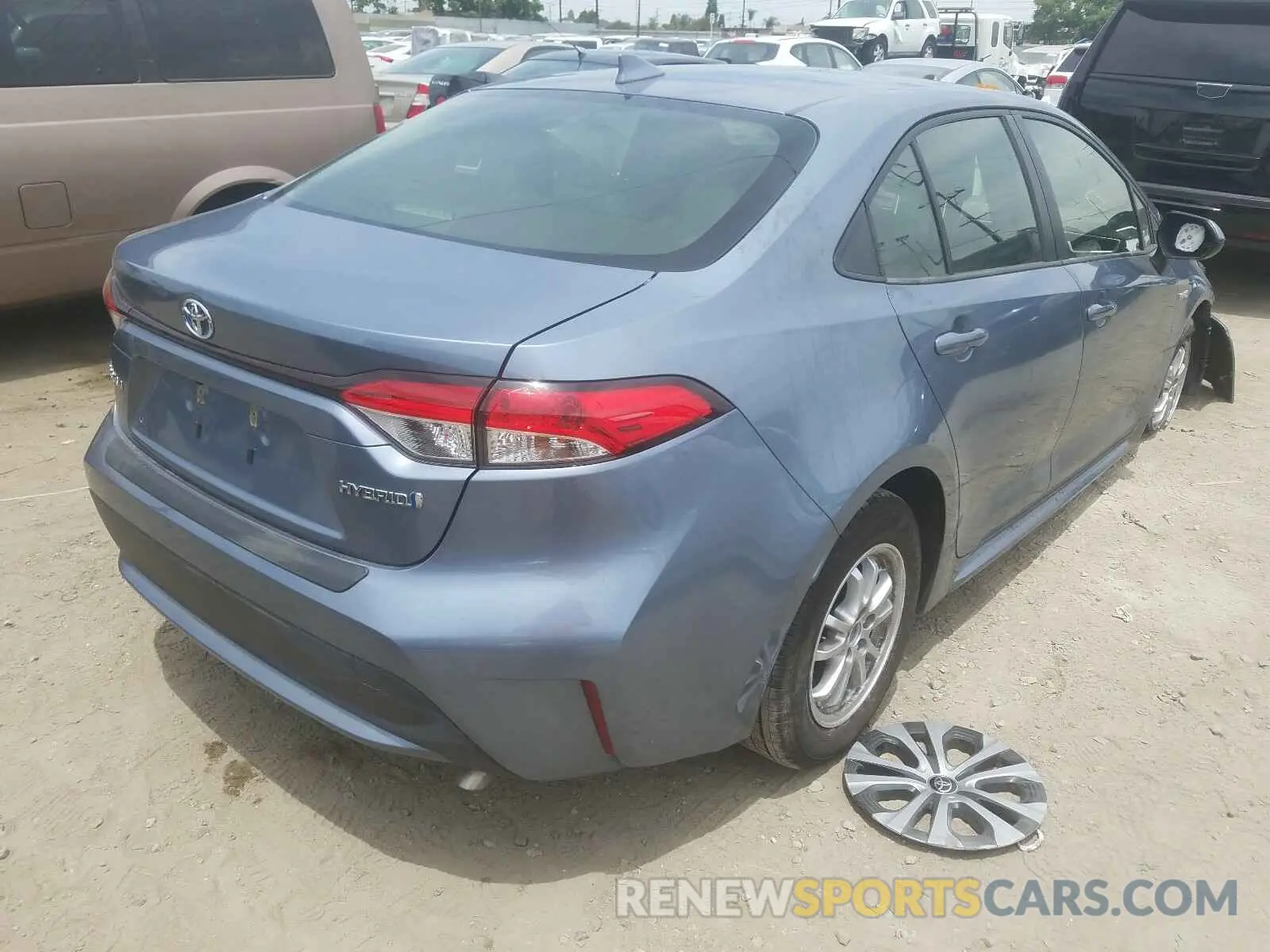 4 fotografías del automóvil dañado JTDEBRBE3LJ020691 TOYOTA COROLLA 2020