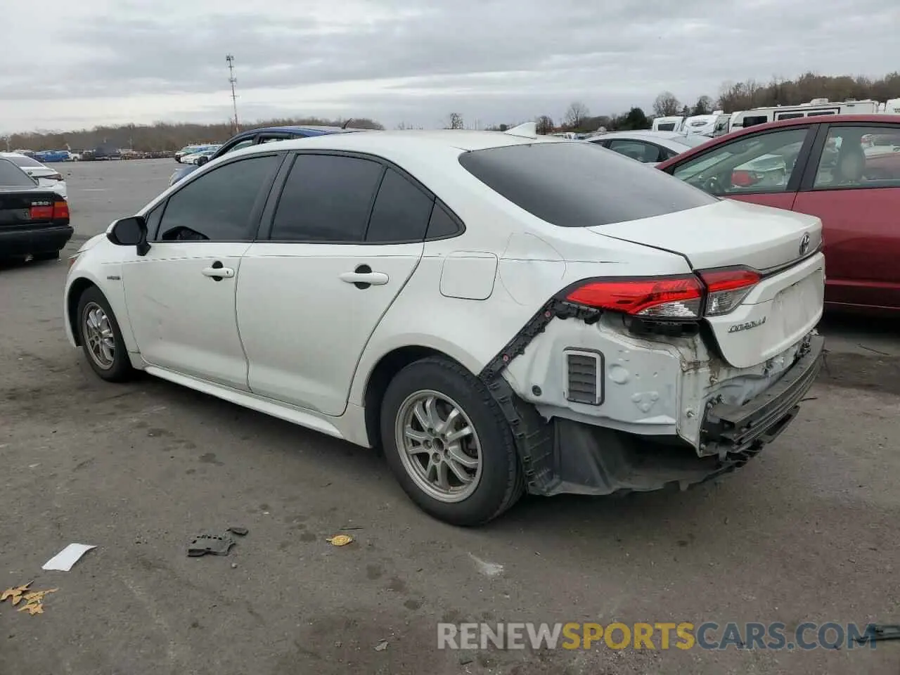 2 fotografías del automóvil dañado JTDEBRBE4LJ002331 TOYOTA COROLLA 2020