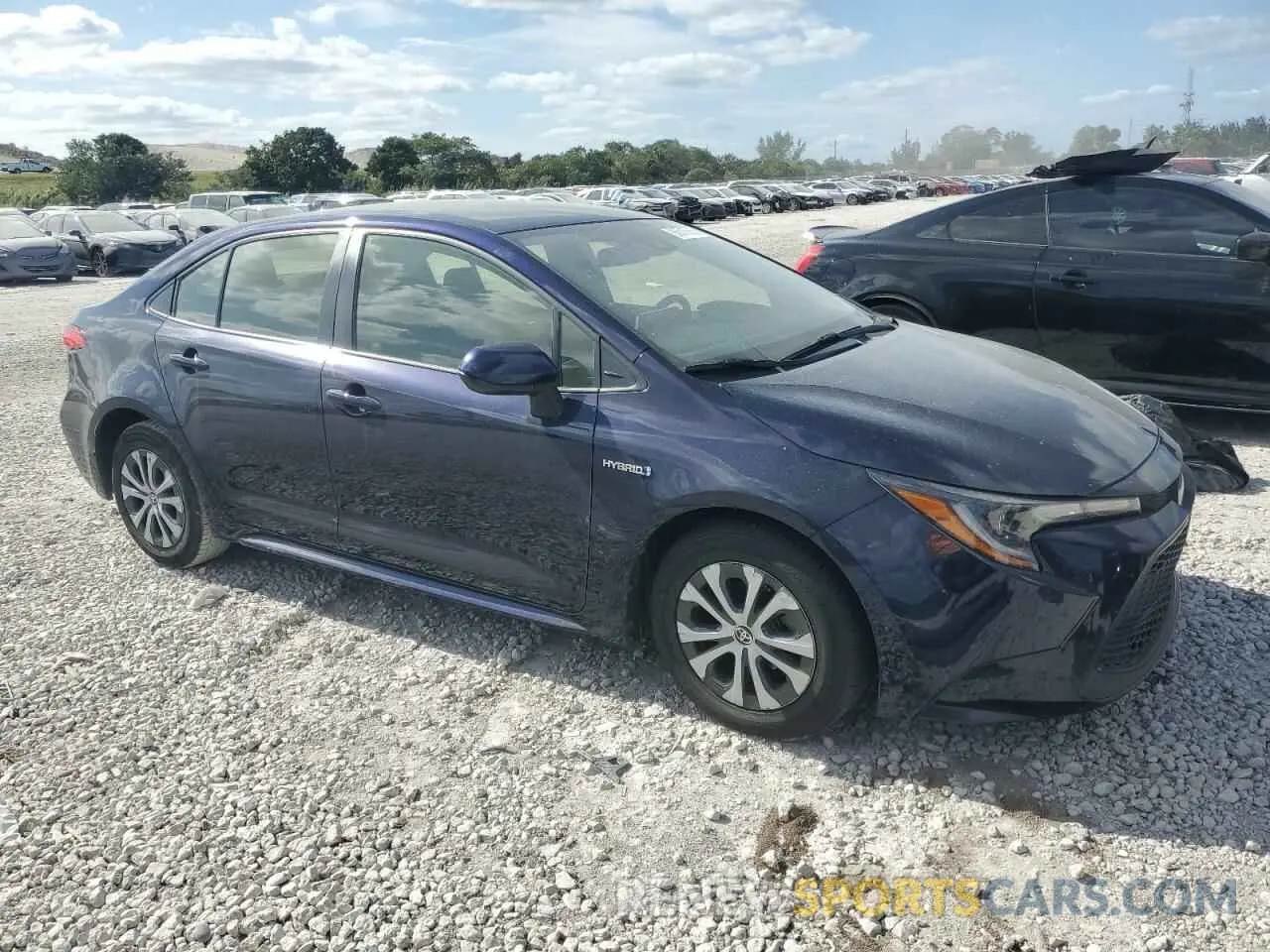 4 fotografías del automóvil dañado JTDEBRBE4LJ002801 TOYOTA COROLLA 2020