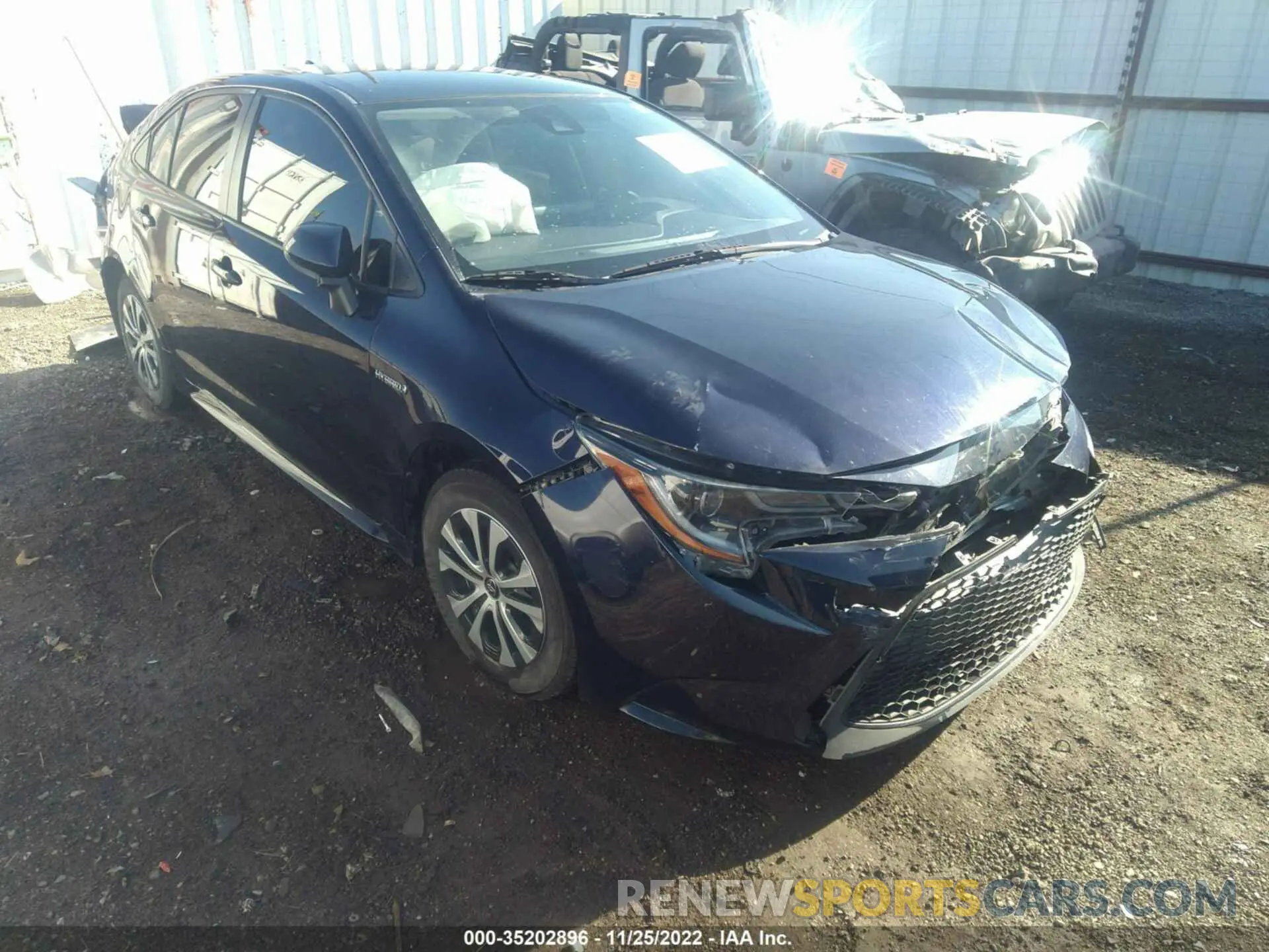 1 fotografías del automóvil dañado JTDEBRBE4LJ008596 TOYOTA COROLLA 2020