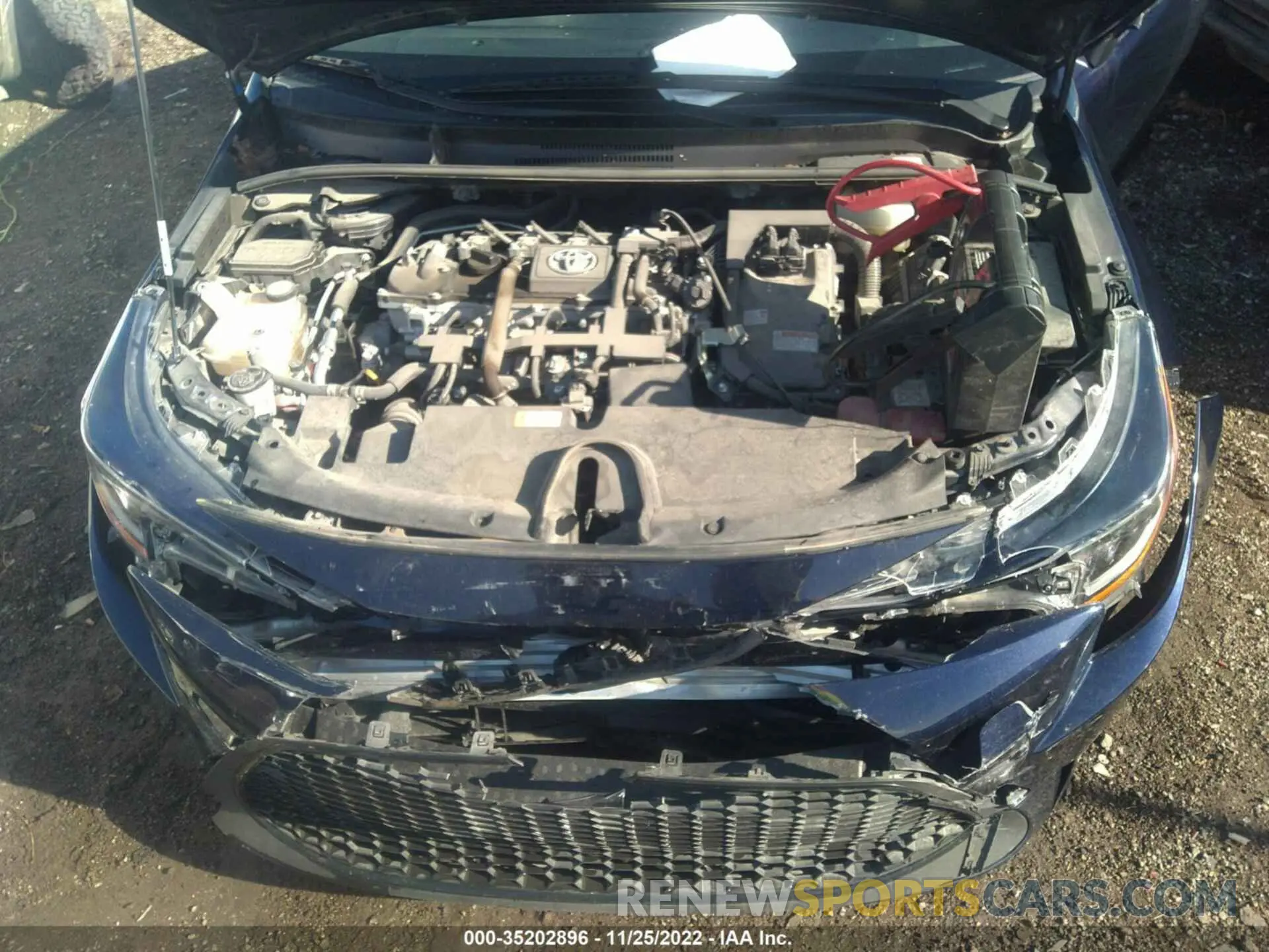 10 fotografías del automóvil dañado JTDEBRBE4LJ008596 TOYOTA COROLLA 2020